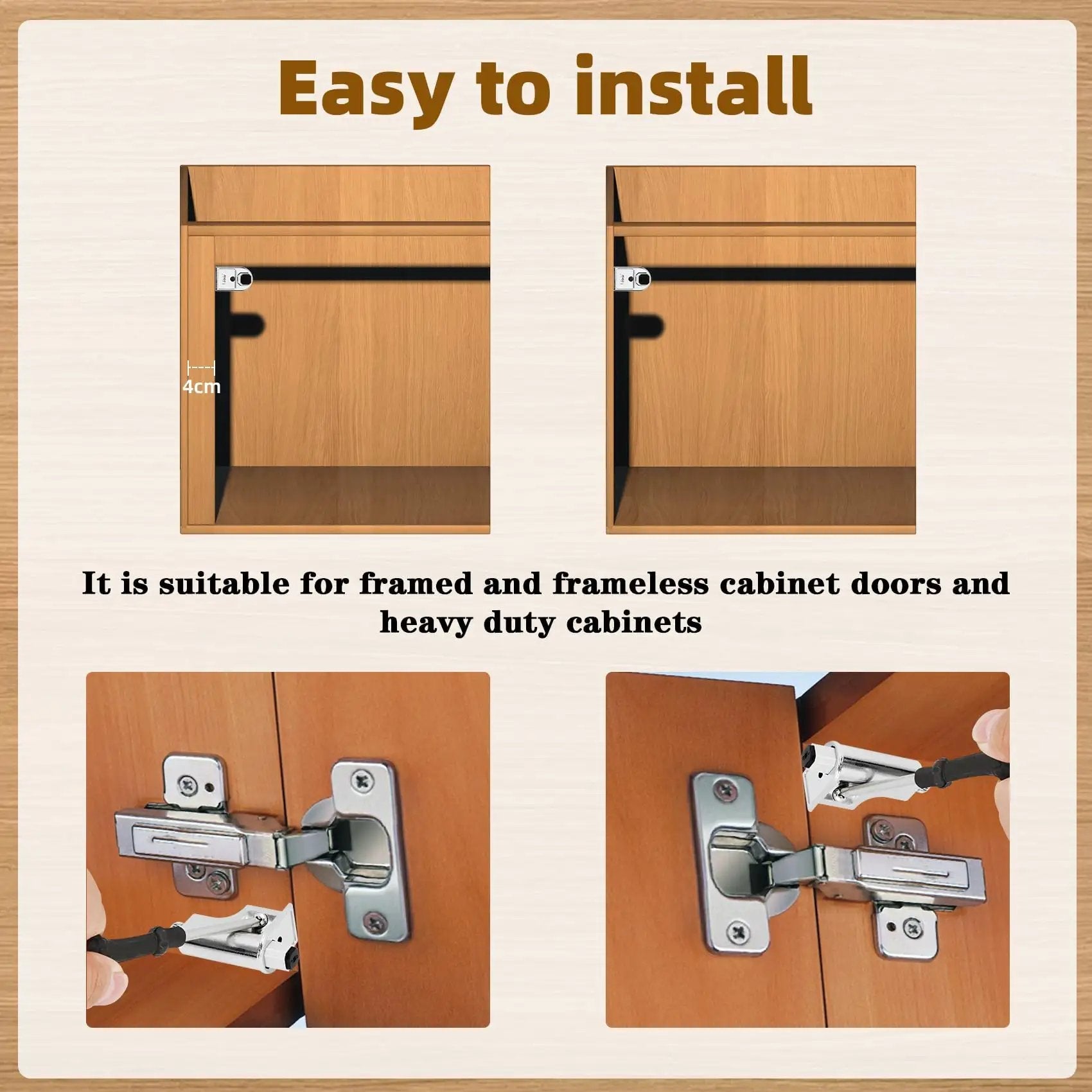 10 Piece Soft Close Cabinet Door Dampers Universal For Cabinets Wardrobes Kitchens And Bookcases Hydraulic Buffer installation