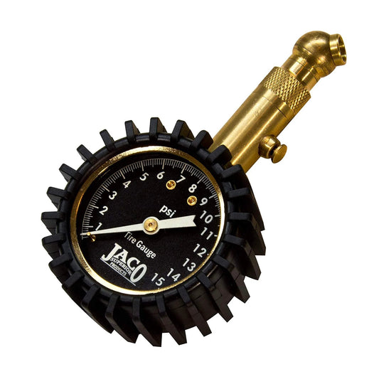 Pro Grade Low Pressure Tire Gauge 0 To 15 PSI For ATVs And UTVs, No Batteries Needed, ANSI calibrated dial with brass build
