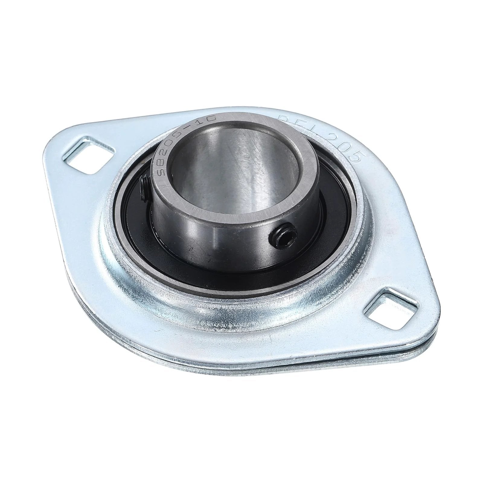Pillow Block Bearing With One Inch Bore And Steel Flange Mounted Housing Two Bolt Flange Bearing Unit Chrome Steel