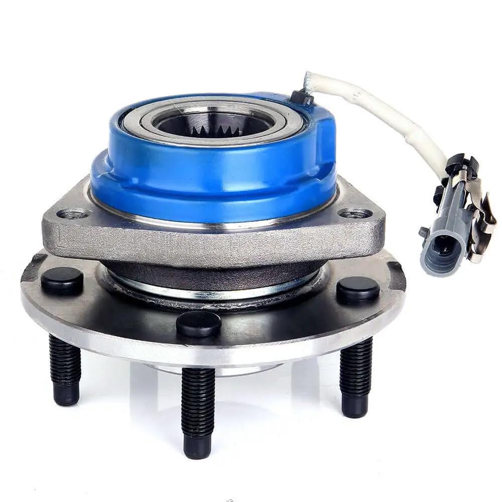 Front Wheel Hub and Bearing Assembly w/ ABS Sensor, Front Driver or Passenger Side, 5-Lug FWD Single Unit for Buick Cadillac Chevrolet Oldsmobile Pontiac 1997-2013