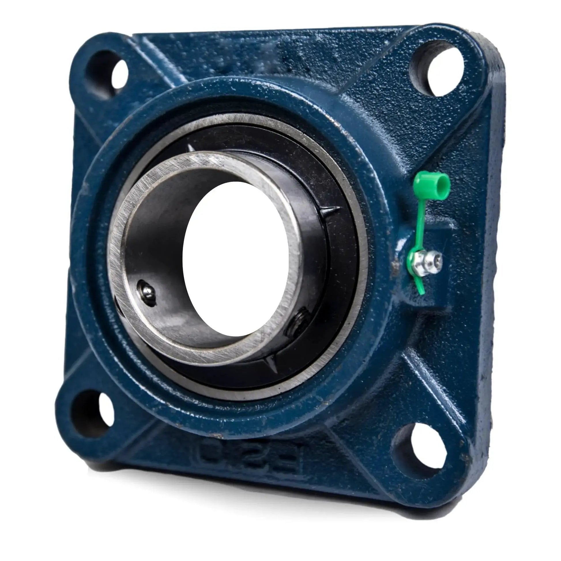 Pillow Block Bearing UCF201 8 One Half Inch Bore Two Pack With Four Bolt Flange Mount Self Aligning Square Base Pre Lubricated