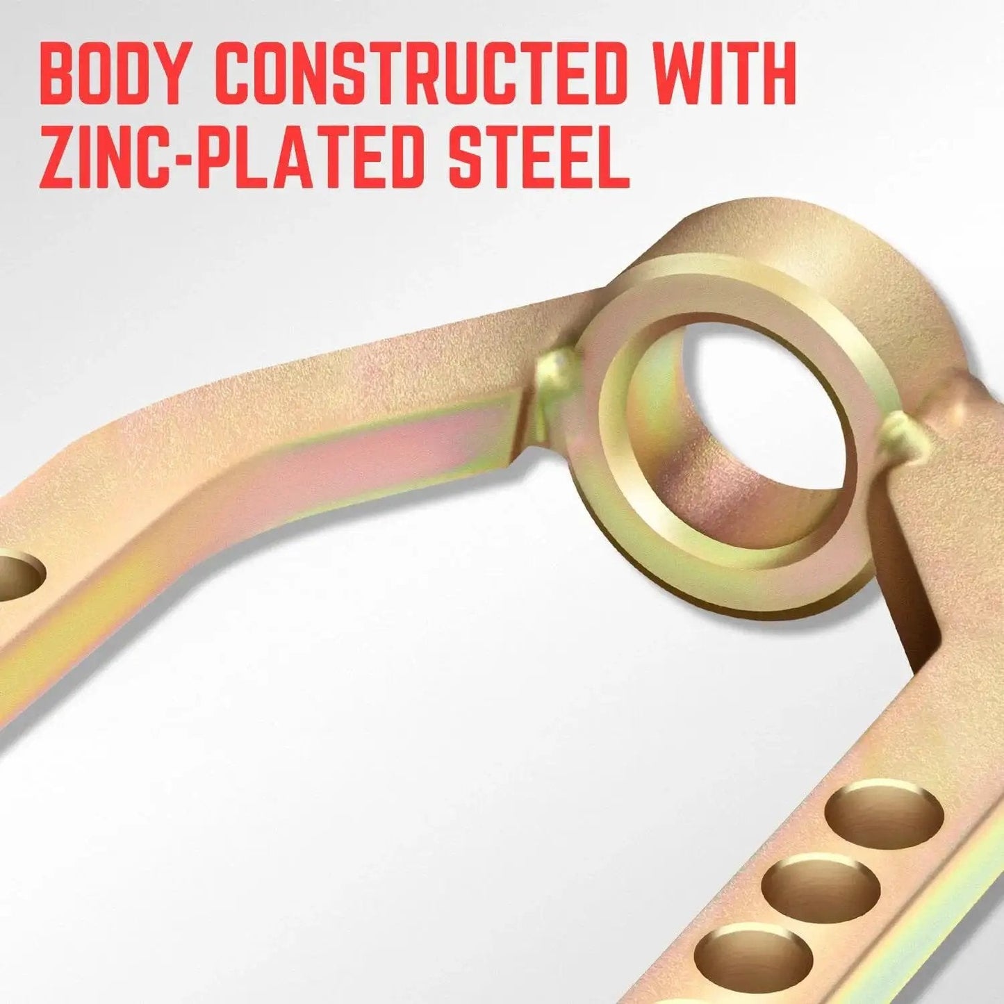 Universal CV Joint Puller Removal Tool with zinc-plated steel body and 9 fully adjustable holes