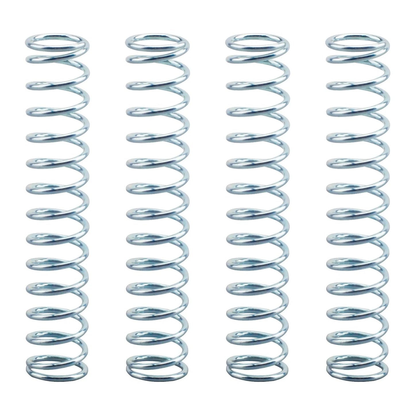 9712 Compression Spring With Nickel Plated Finish And Spring Steel Construction For Appliances Automotive And Industrial Machinery 0.051 Inch Wire Diameter 9/16 Inch Outer Diameter 3 Inch Long 4 Pack