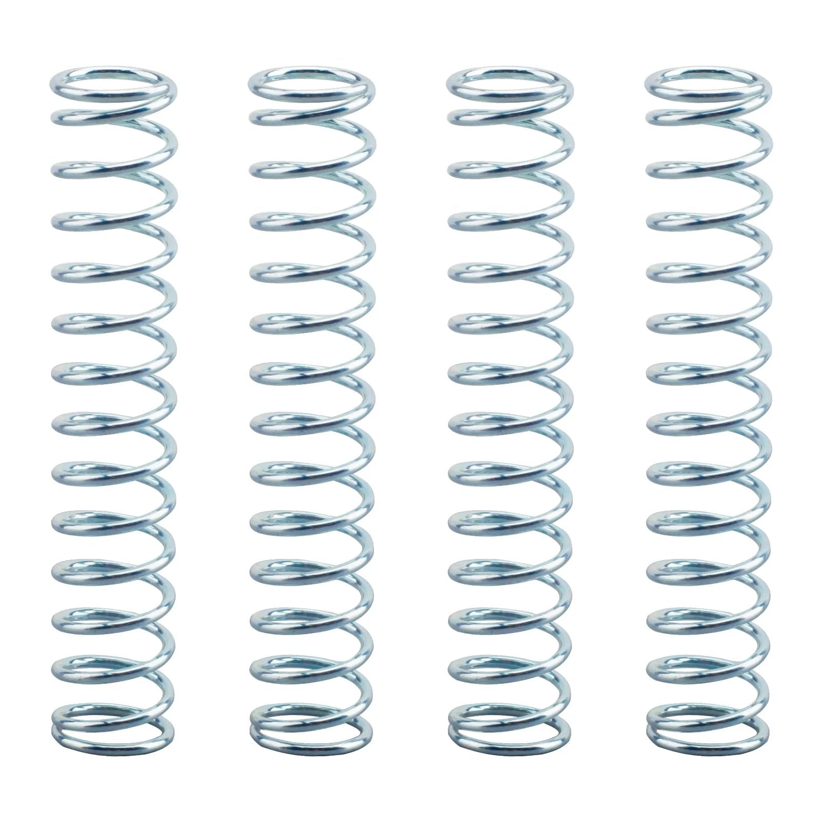 9712 Compression Spring With Nickel Plated Finish And Spring Steel Construction For Appliances Automotive And Industrial Machinery 0.051 Inch Wire Diameter 9/16 Inch Outer Diameter 3 Inch Long 4 Pack