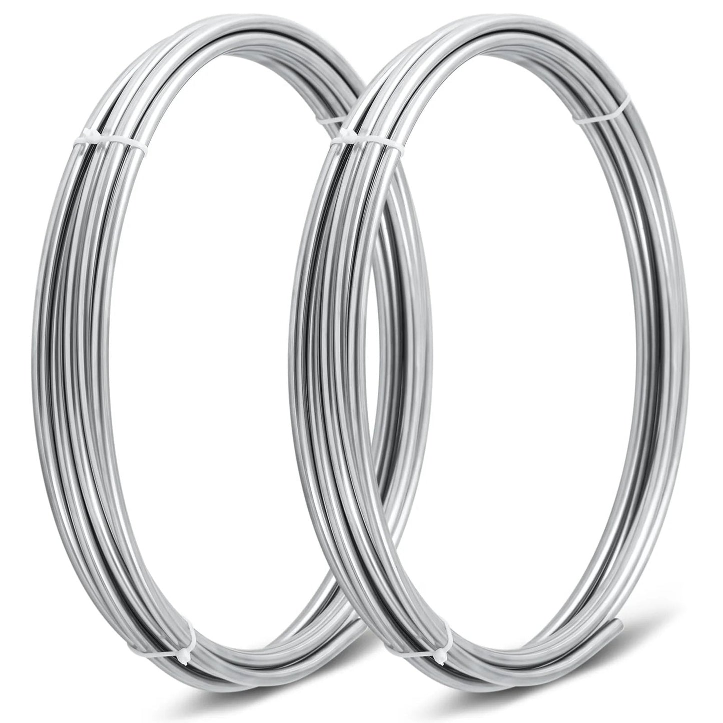 Two Pack 3/8 Inch 304 Stainless Steel Tubing Coils 50 Feet Total 25 Feet Each Heavy Duty Go To Fuel Lines Wort Chillers Automotive Projects And Home Brew MorningRo