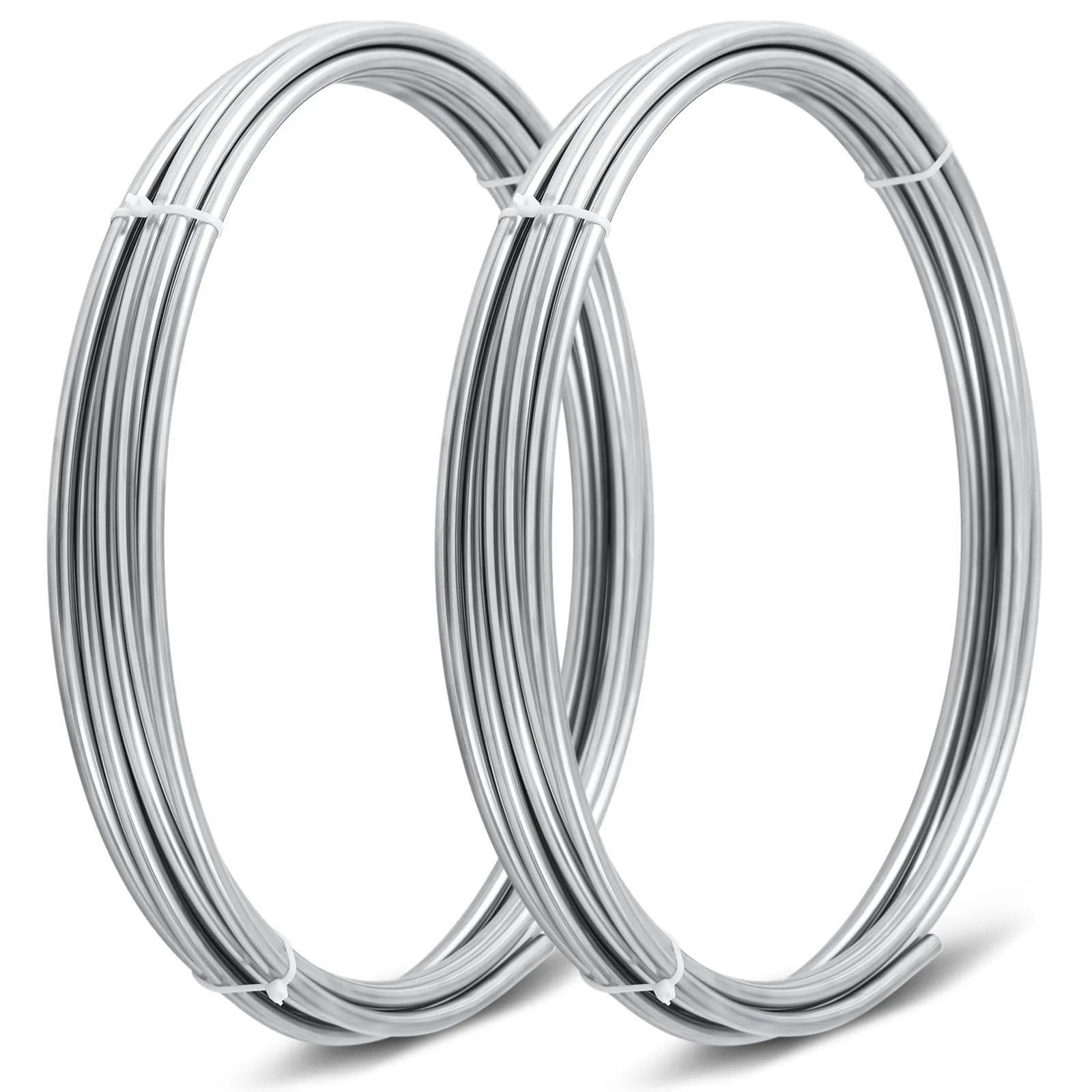 Two Pack 3/8 Inch 304 Stainless Steel Tubing Coils 50 Feet Total 25 Feet Each Heavy Duty Go To Fuel Lines Wort Chillers Automotive Projects And Home Brew MorningRo