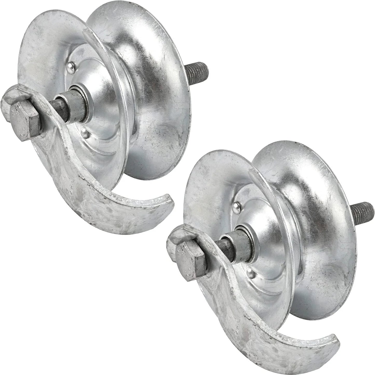 5 Inch Steel Pipe Track Roller Galvanized For One And Five Eighths Inch Gate Track Fits One And Five Eighths Inch Pipe Frame Heavy Duty Sliding Gate Roller Pack Of 2 With Hot Dipped Galvanized Finish For Outdoor Use And Long Lasting Performance