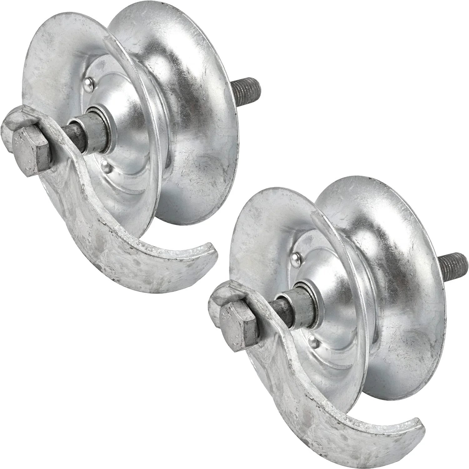 5 Inch Steel Pipe Track Roller Galvanized For One And Five Eighths Inch Gate Track Fits One And Five Eighths Inch Pipe Frame Heavy Duty Sliding Gate Roller Pack Of 2 With Hot Dipped Galvanized Finish For Outdoor Use And Long Lasting Performance