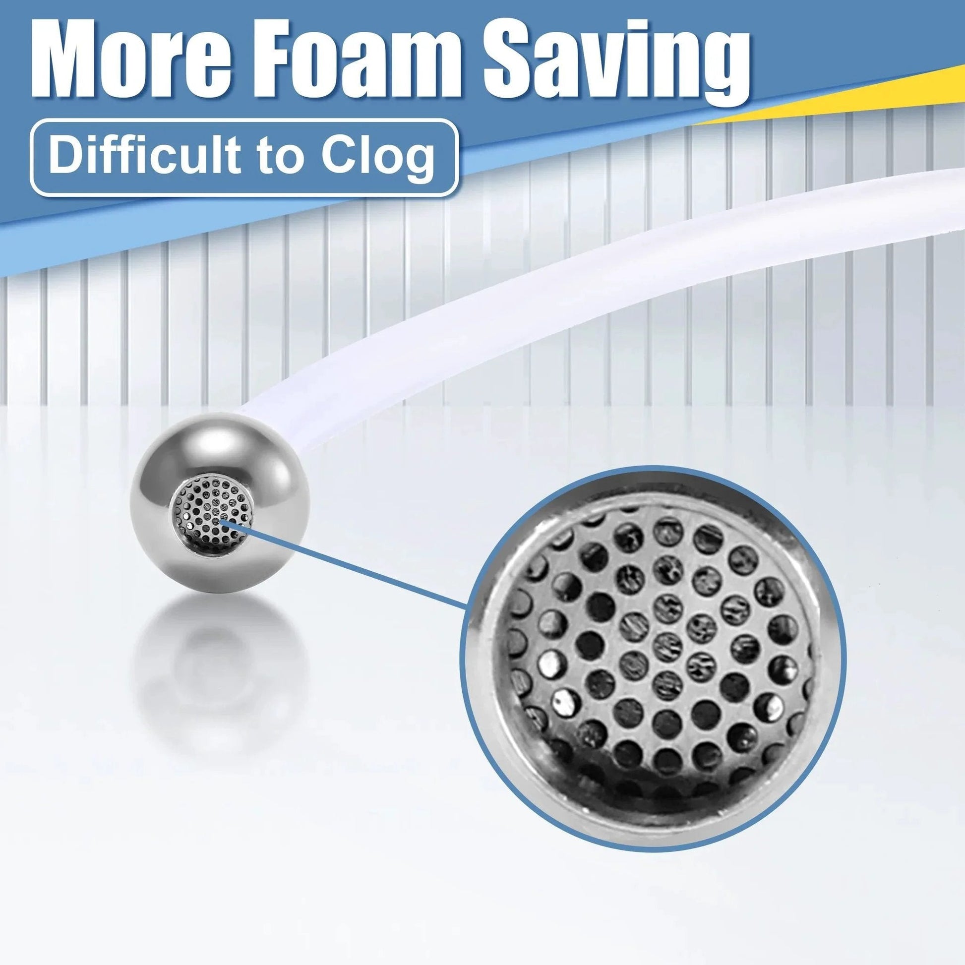 Foam Cannon Straw Replacement Kit 9 Inch With Stainless Steel Filter Balls For Most Foam Lances Fits Most Foam Cannons Durable PVC Material