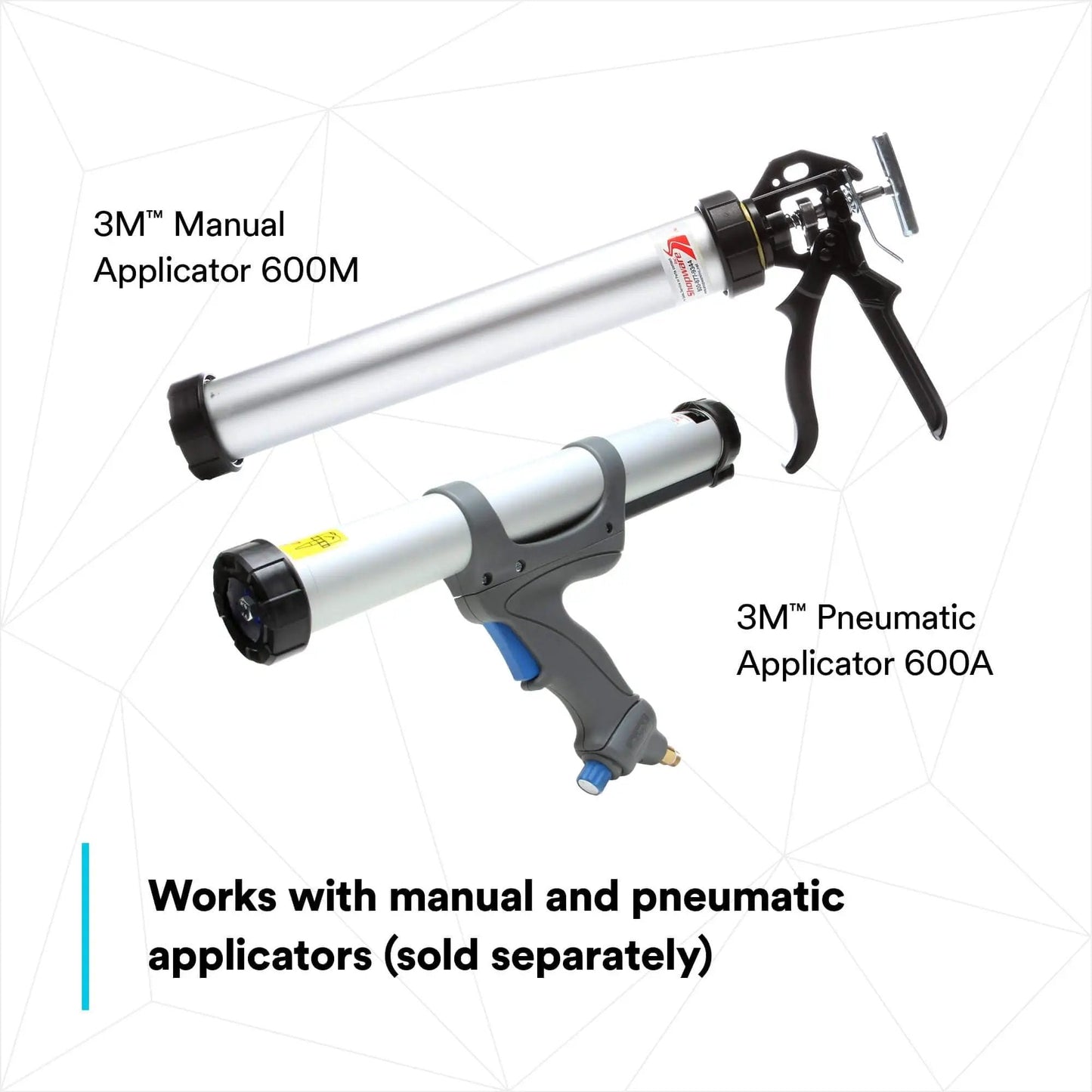3M Manual and Pneumatic Applicators for Polyurethane Adhesive Sealant 560 White 310 mL Cartridge