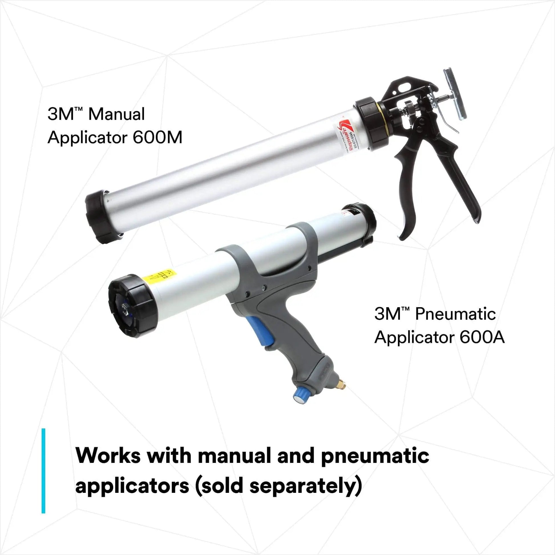 3M Manual and Pneumatic Applicators for Polyurethane Adhesive Sealant 560 White 310 mL Cartridge