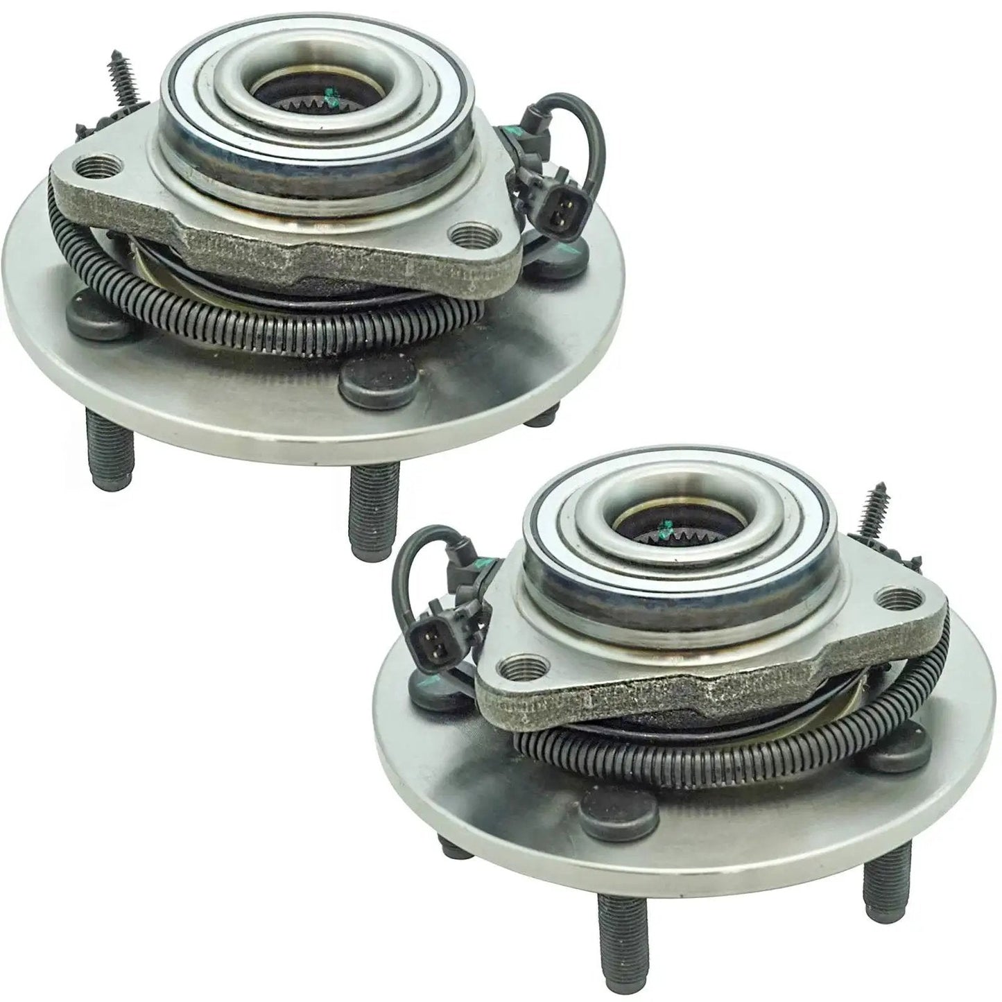 Front Left And Front Right Wheel Bearing And Hub Assembly Set For 2012 To 2018 Dodge Ram 1500 And 2019 To 2022 Ram 1500 Classic Two Piece Kit
