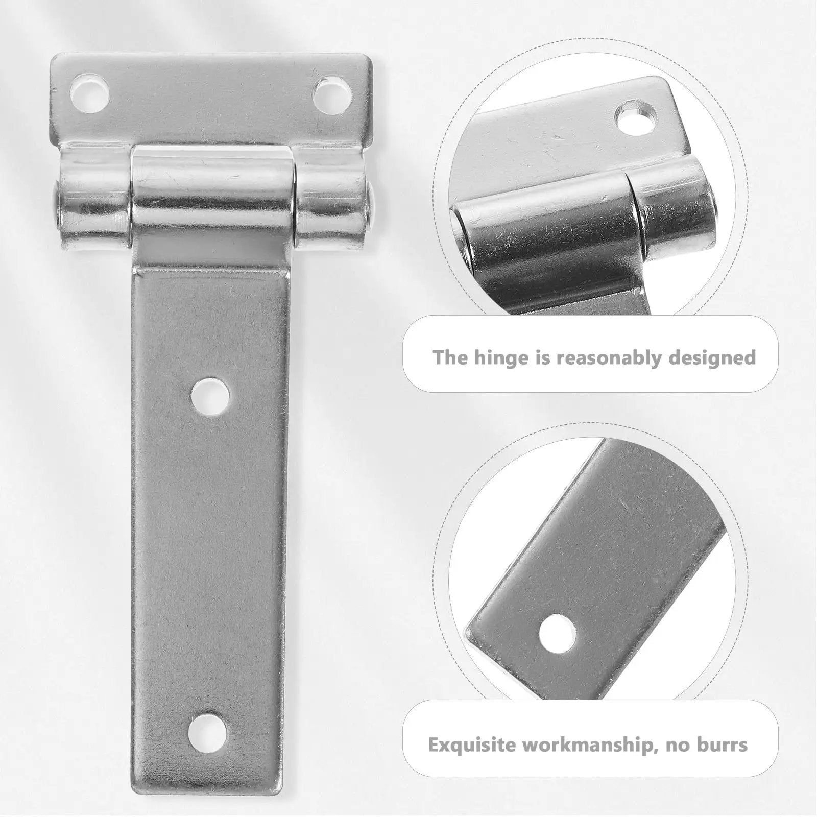 Heavy Duty Galvanized Steel Friction Hinges for Industrial Cabinets and Distribution Boxes 2 Pack with Tough As Nails Load Bearing Capacity Rust Resistant Torque Hinges for Electrical Panels and Doors Garneck, showing front view and design details.