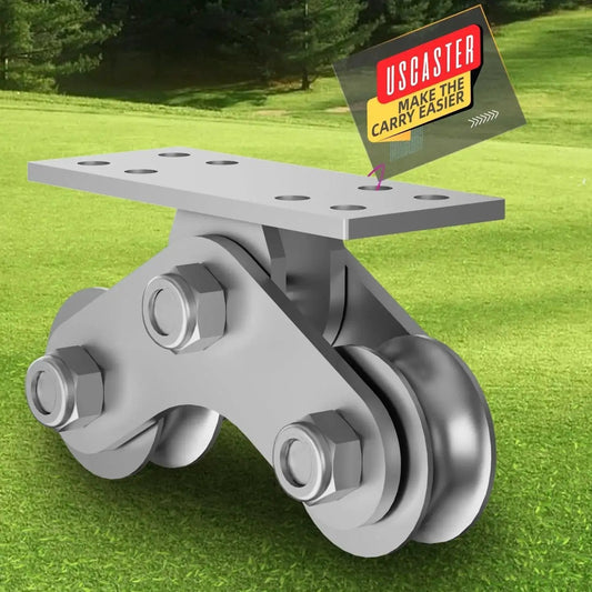 2 Inch Groove Wheel U Shaped Sliding Gate Caster Heavy Duty Detachable Stainless Steel 6600 Pound Capacity Double Pulley Track Wheel Silent Rigid Caster For Inverted Track Sliding Gate 1 Pack.