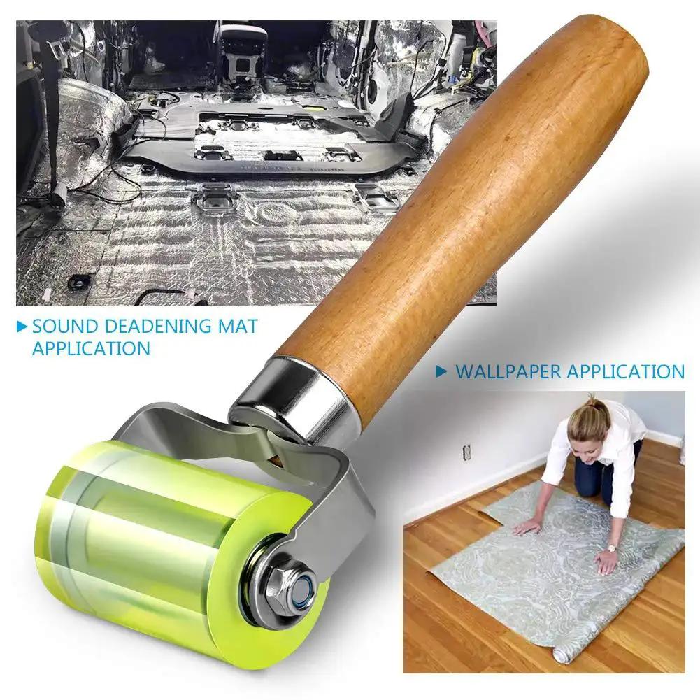 Bearings Equipped Seam Roller For Automotive Car Audio Sound Deadening And Heat Abatement Mat Wallpaper Application