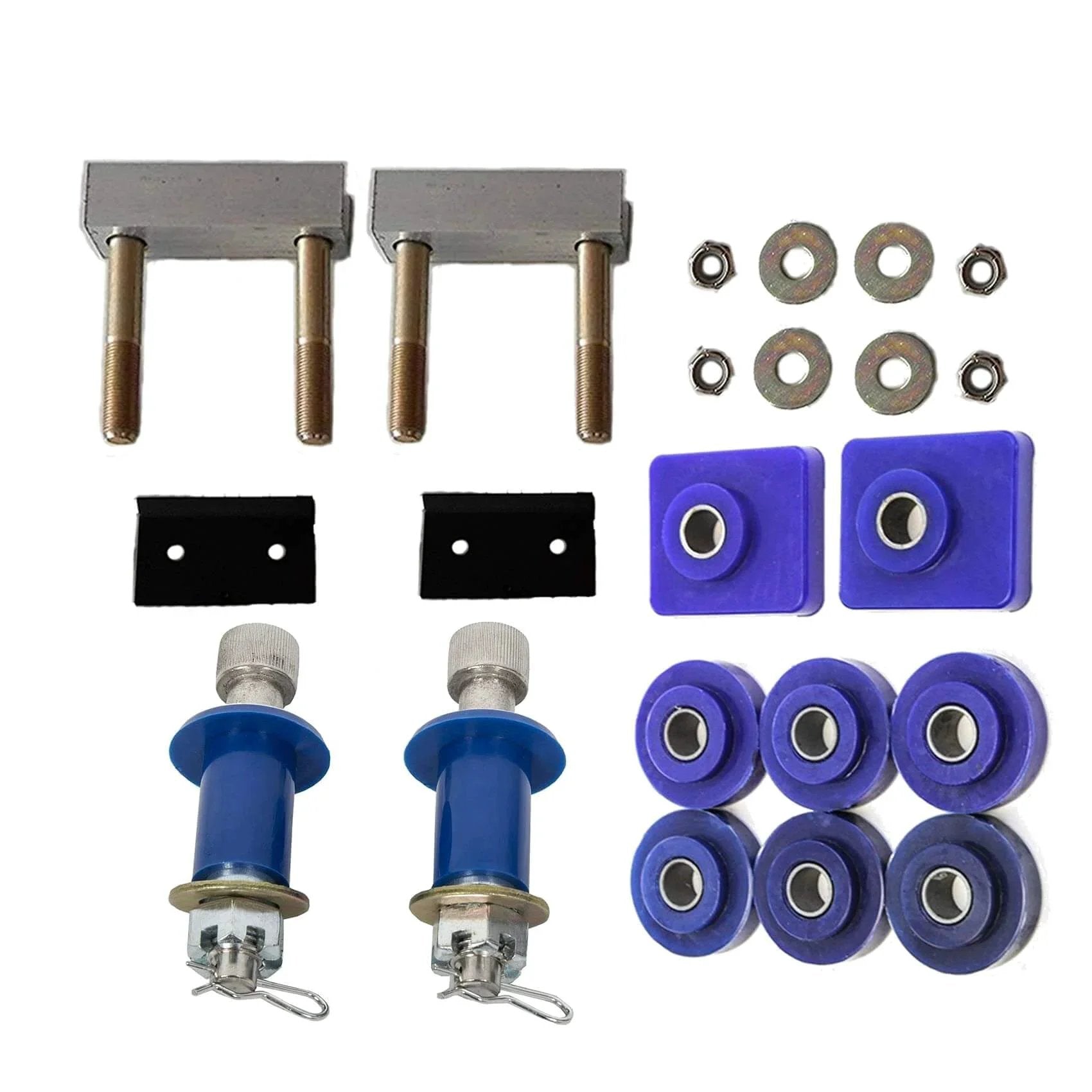 Lower Hood Pivot Kit With Hood Bracket And Engine Hood Hinge Pivot Bolts And Bushing Assembly With Mount Bracket For 377 378 379 Trucks Replaces 13-04154 13-04164 13-04626 Durable OEM Style Replacement Parts shown with bolts, bushings, and brackets.