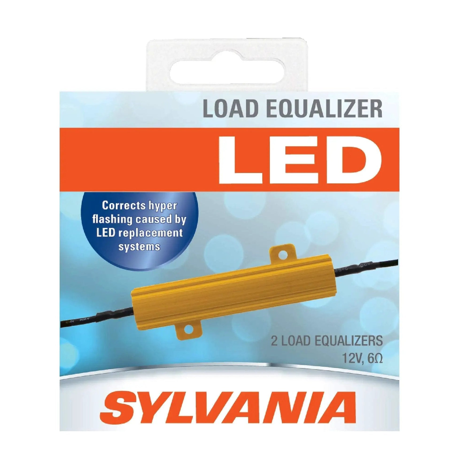 Turn Signal Load Equalizer For LED Bulbs To Stop Hyper Flash And Bulb Out Warnings, 27 Watt At 12.8V, Easy Mount Pack Of 2, Compatible With 12.8V Cars By Sylvania