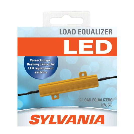 Turn Signal Load Equalizer For LED Bulbs To Stop Hyper Flash And Bulb Out Warnings, 27 Watt At 12.8V, Easy Mount Pack Of 2, Compatible With 12.8V Cars By Sylvania