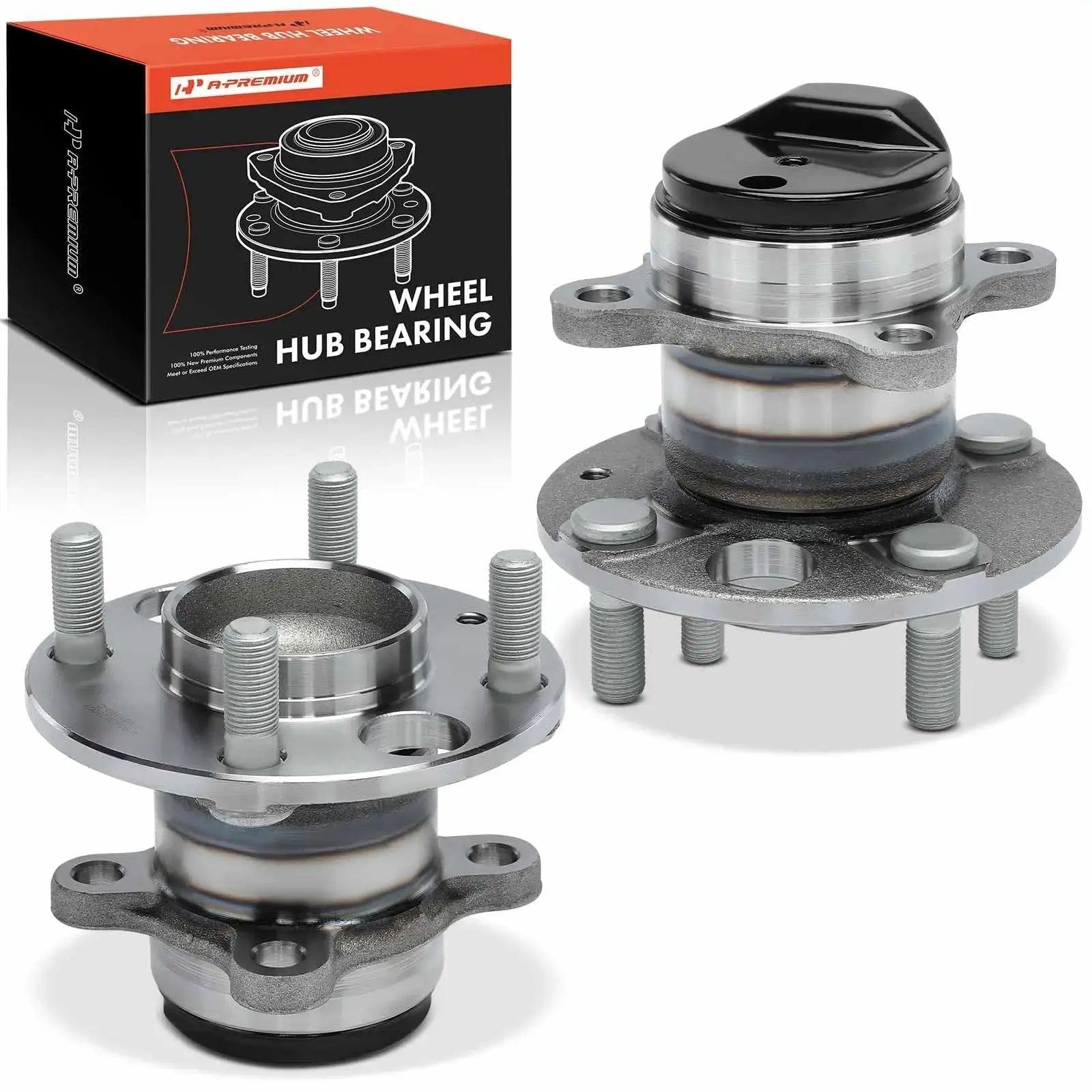 Rear Wheel Bearing And Hub Assembly Set For Nissan Versa And Kicks 2020-2024 4 Lug 2 Pack Fits Rear Driver And Passenger Sides