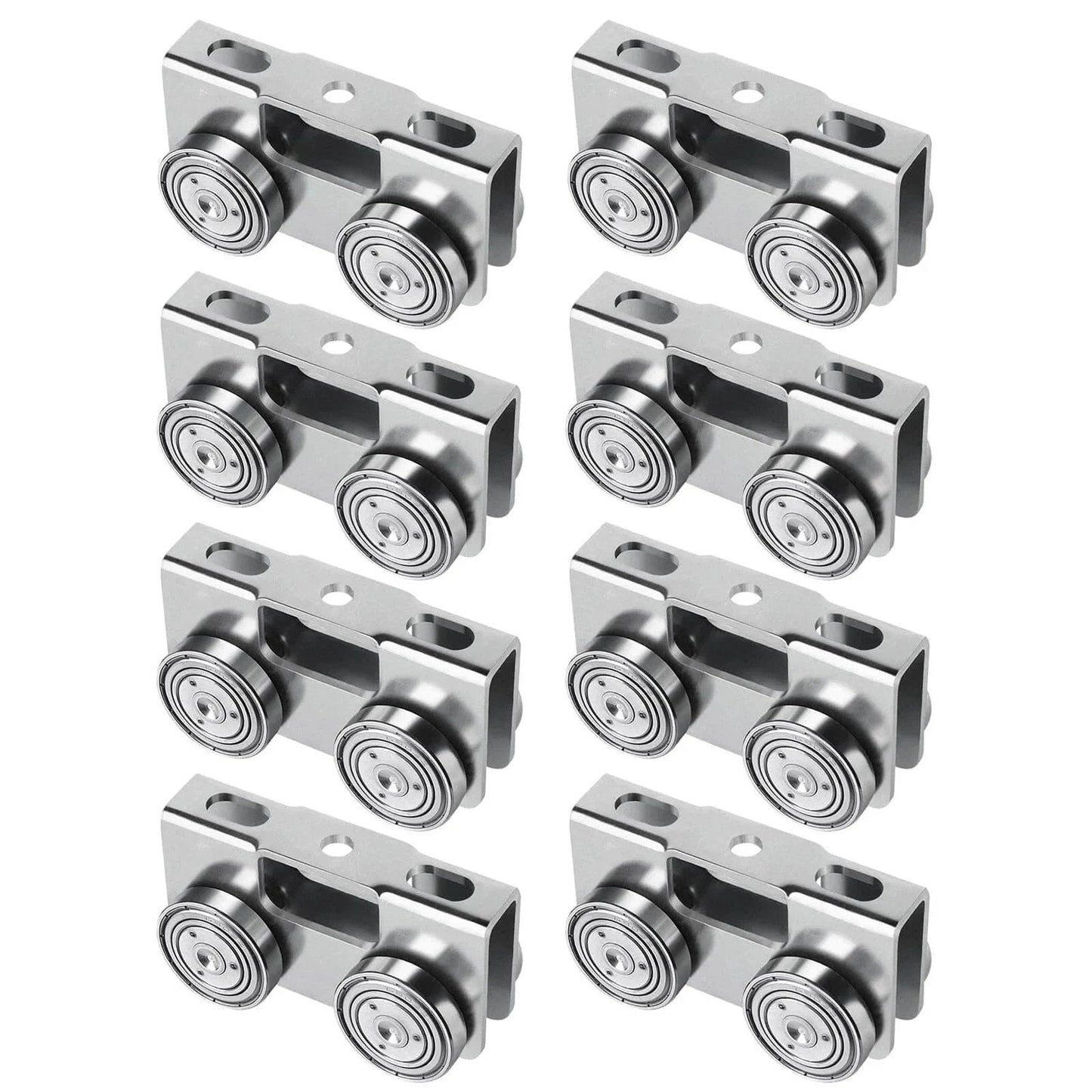 Upgraded Four Wheel Trolley Assembly For Stable Load Handling Fits 1 5/8 Inch Or Taller Strut Channel Pack Of Eight
