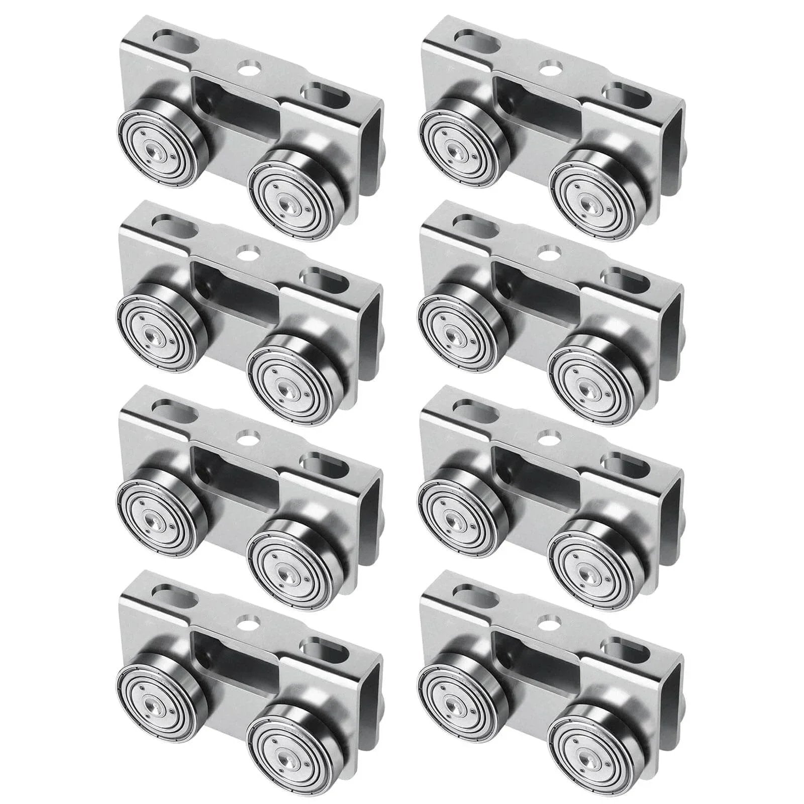 Upgraded Four Wheel Trolley Assembly For Stable Load Handling Fits 1 5/8 Inch Or Taller Strut Channel Pack Of Eight