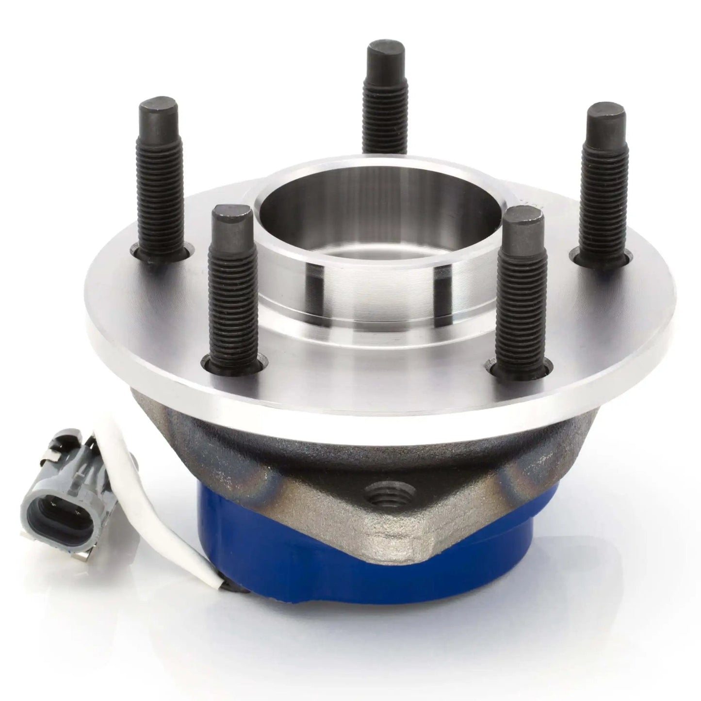 Wheel Hub Assembly Front or Rear for Buick Century DTS, Chevy Impala Venture, Oldsmobile Aurora, 5-Lug w/ ABS, close-up view