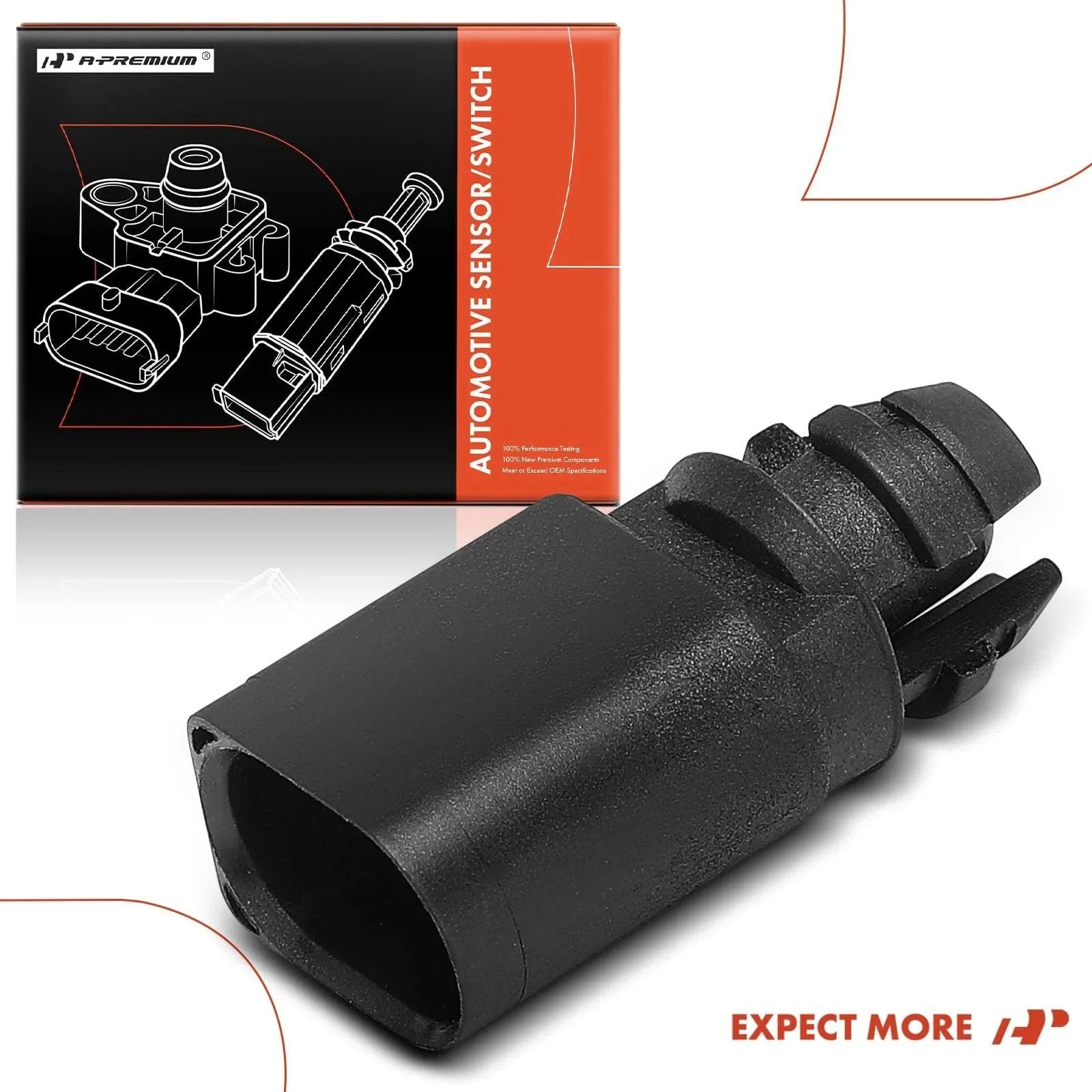 Air Temperature Sensor 2 Pins For Volkswagen And Audi Cars Fits Jetta Passat Golf 12V plug-in unit with packaging