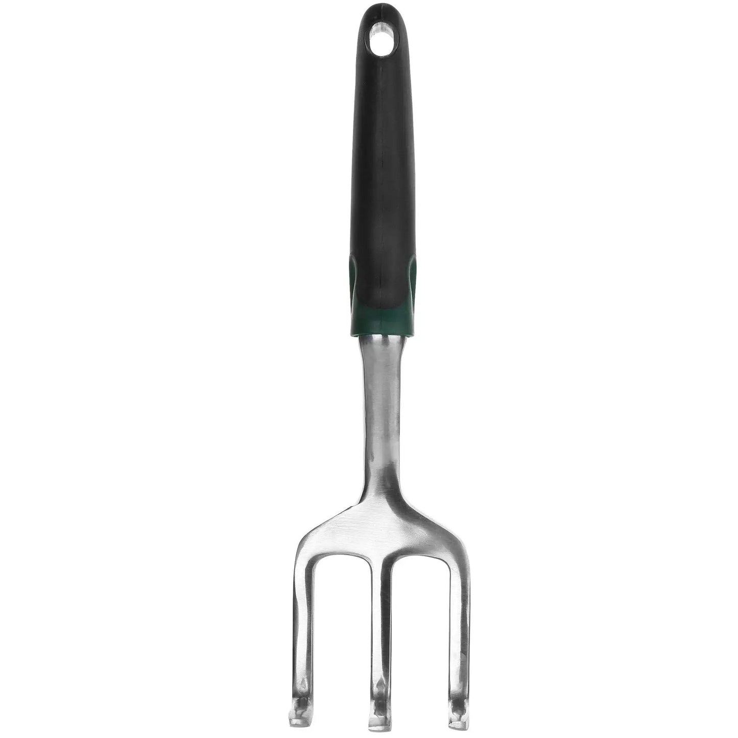 Eleven And A Half Inch Hand Rake For Weeding And Soil Turning With Three Prong Metal Cultivator For Garden Beds And Plots Easy Grip Lightweight Manual Operation Mr Pen