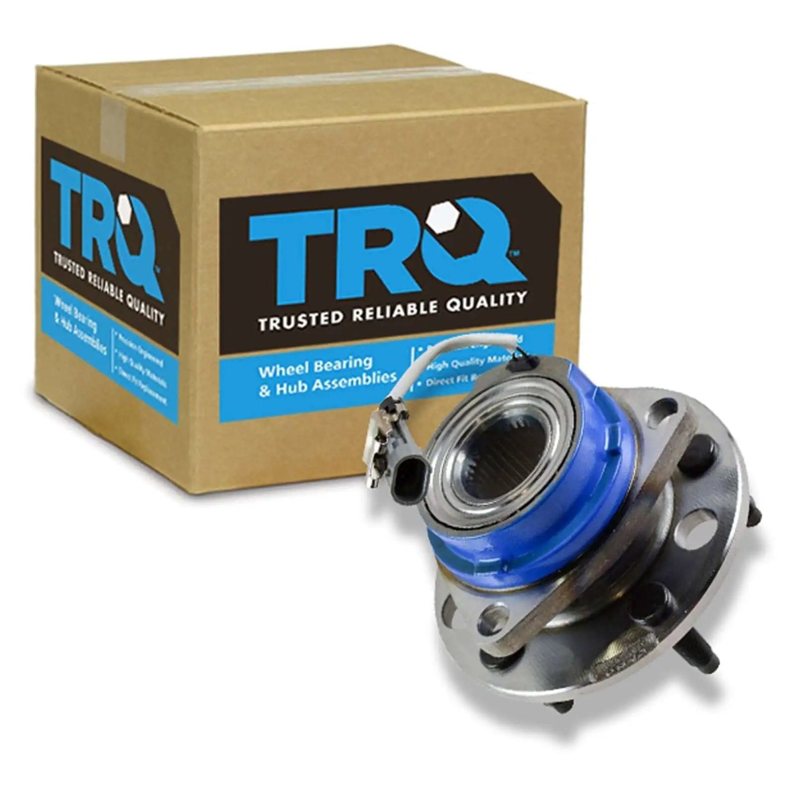 Front Wheel Bearing And Hub Assembly With ABS Sensor For Buick Century 1994 To 1996 LeSabre 1991 To 1999 next to TRQ packaging