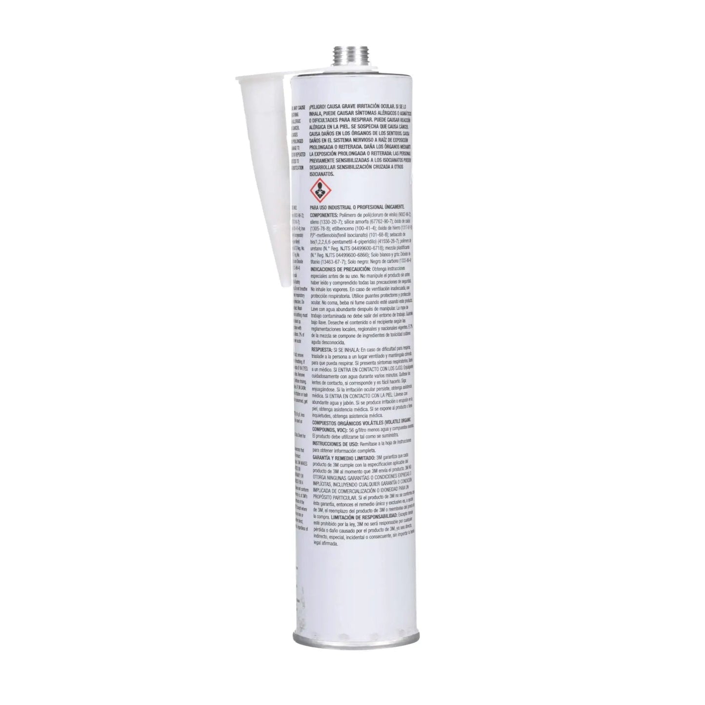 Back view of Polyurethane Adhesive Sealant 560, Black 310 mL Cartridge