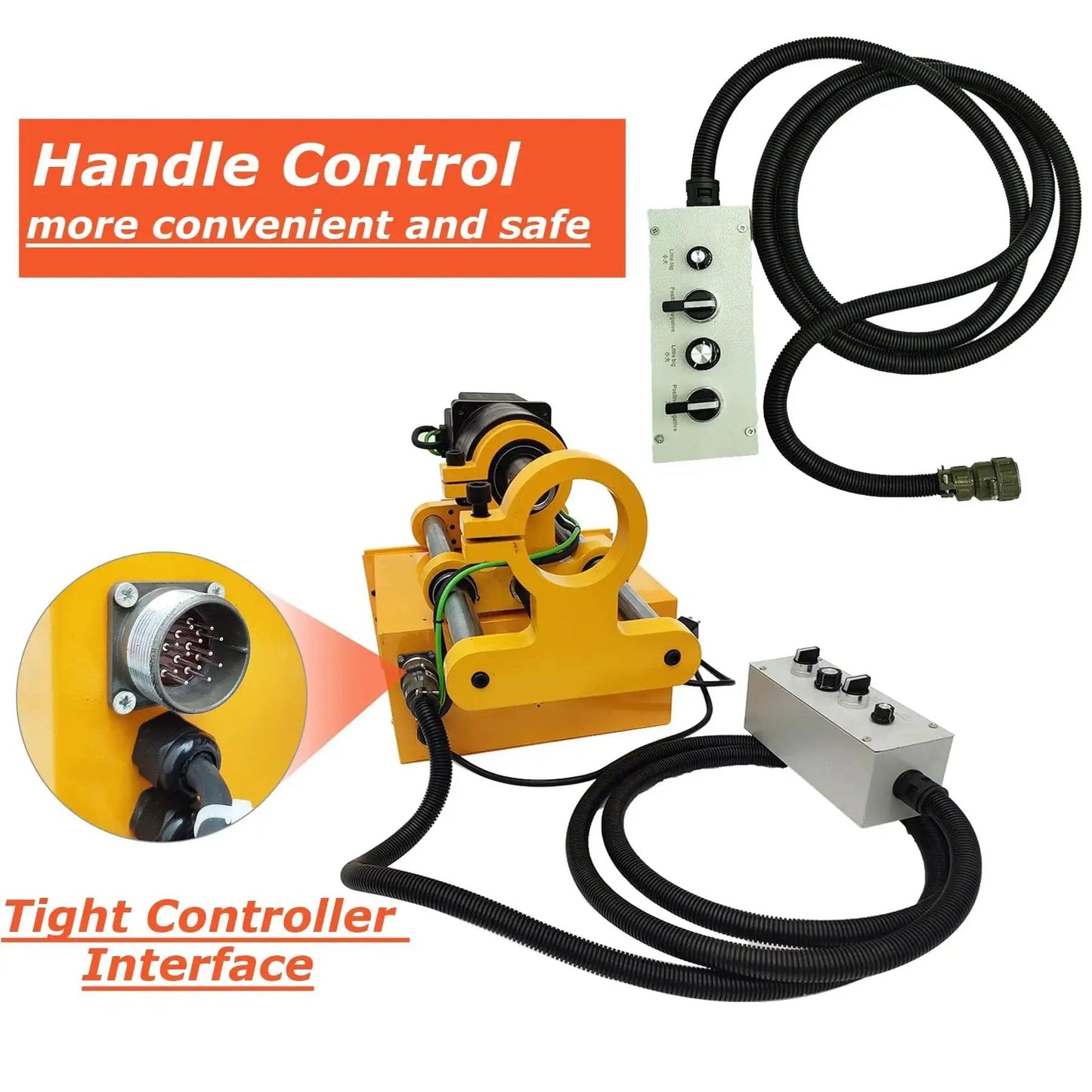 INTSUPERMAI Portable Line Boring Machine 110V Hole Drilling Connecting Rod Boring Machine XDT50 with Hole Diam Ф55 - Ф260mm, control interface view