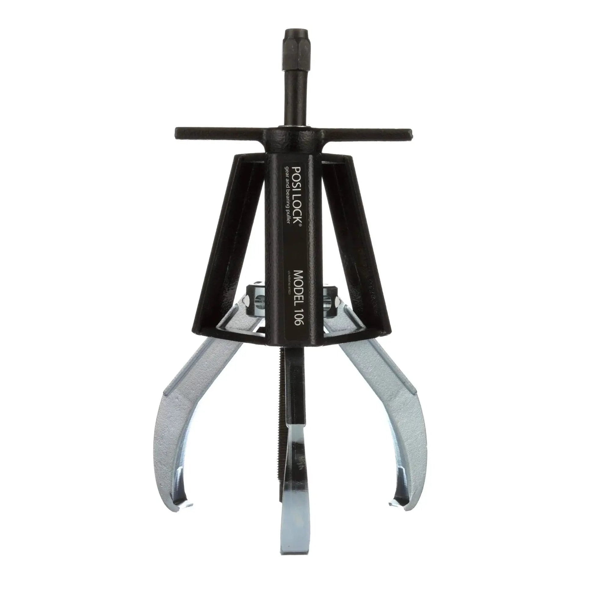 Three Jaw Manual Puller With 10 Ton Capacity And 6 Inch Reach For Bearing And Pulley Extraction, One Quarter Inch To Seven Inch Spread