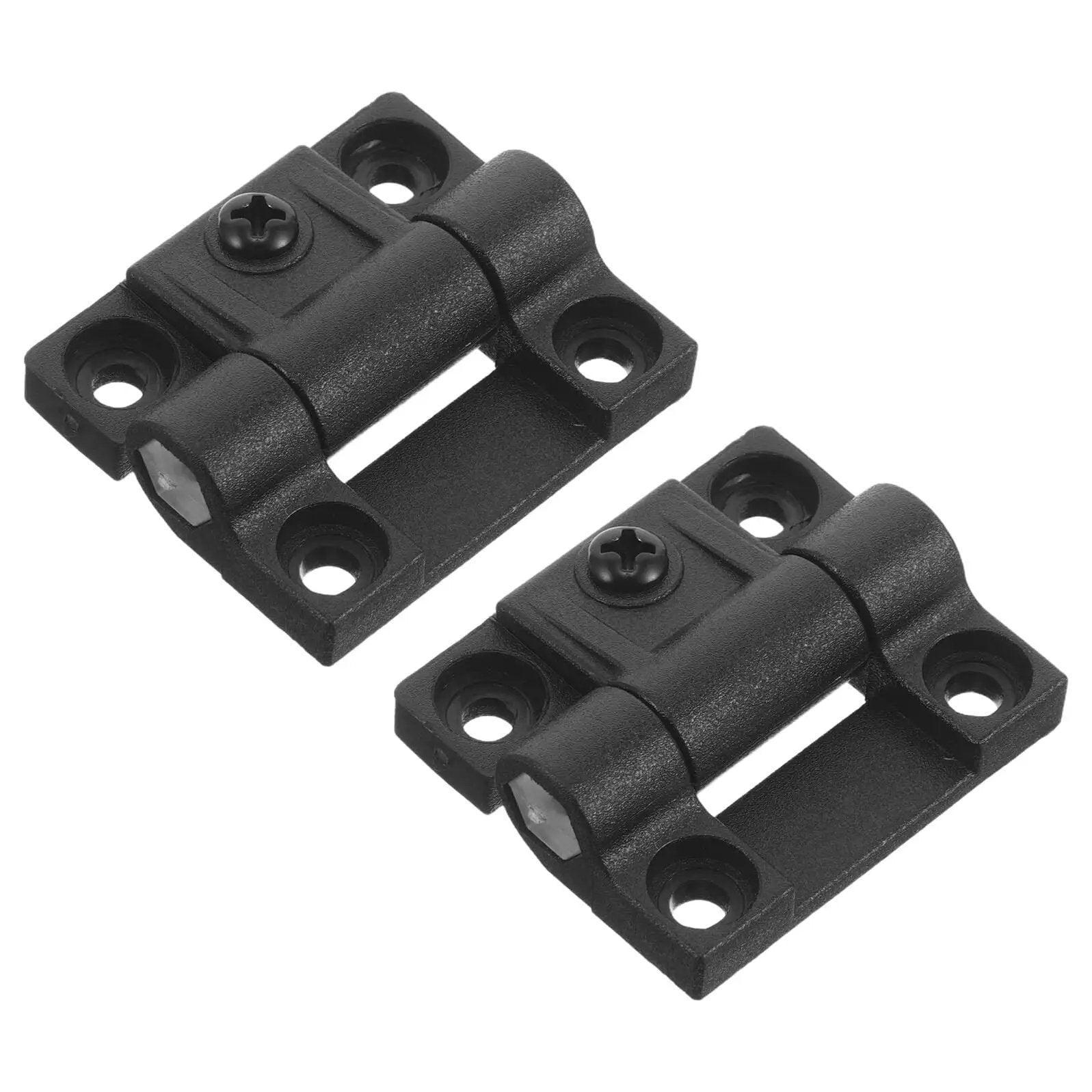 Plastic Folding Cabinet Door Hinges OSALADI 90 Degree Right Angle Torque Positioning, black plastic with smooth ball bearing, 1 pair