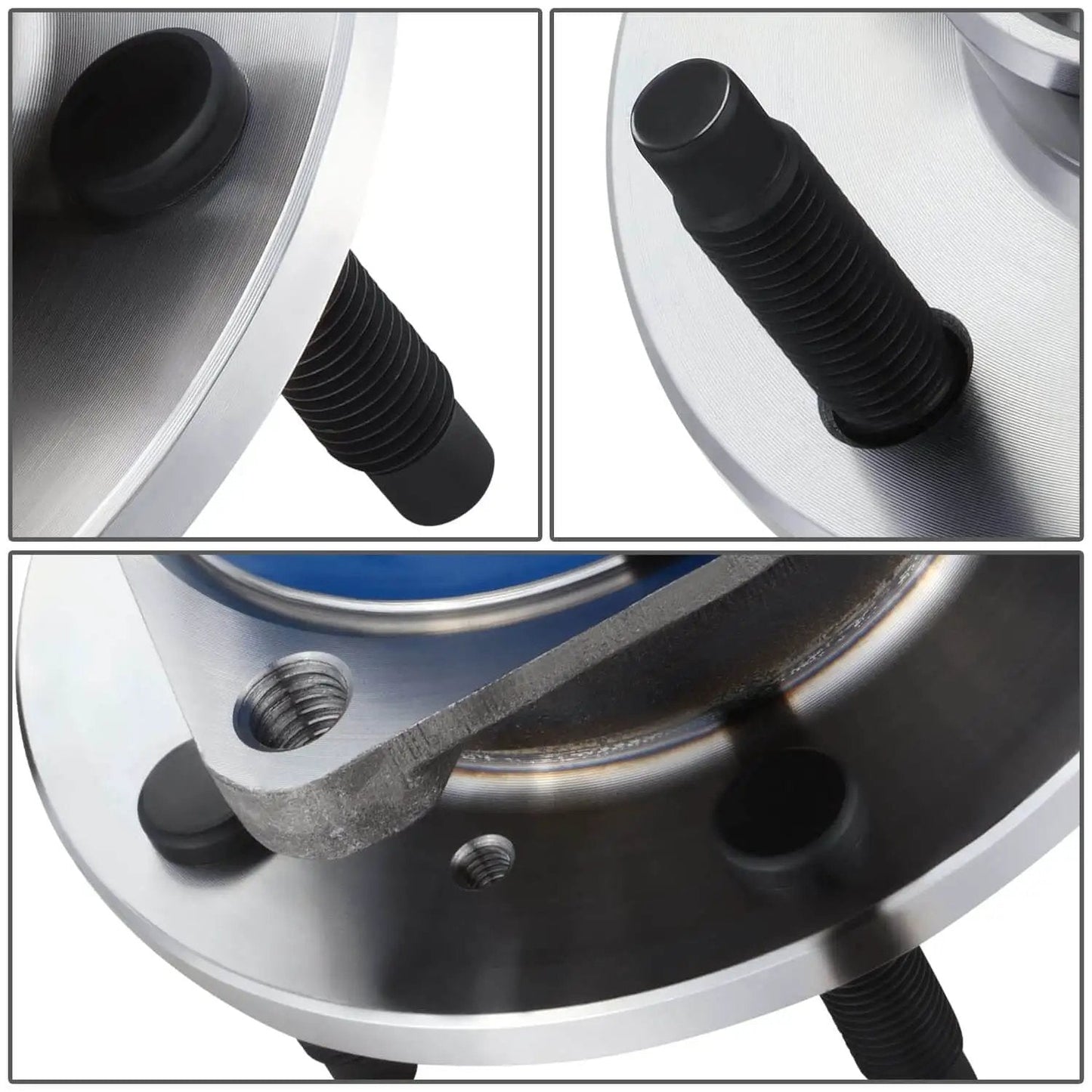 Close-up of Single Front/Rear Wheel Hub Bearing Assembly with Speed Sensor for Buick, Cadillac, Chevrolet, Oldsmobile, Pontiac, Saturn 1997-2016