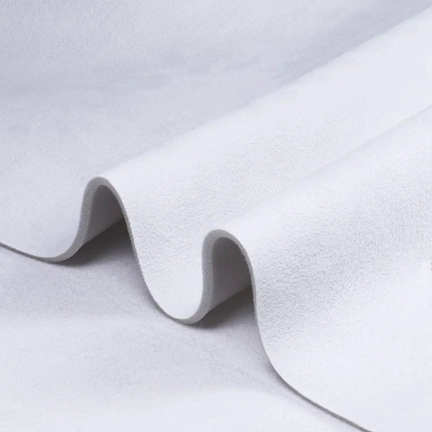 Close-up of 60 Inch Wide Suede Headliner Fabric With Foam Backing Pink Auto Roof Upholstery showing textured surface and foam backing.