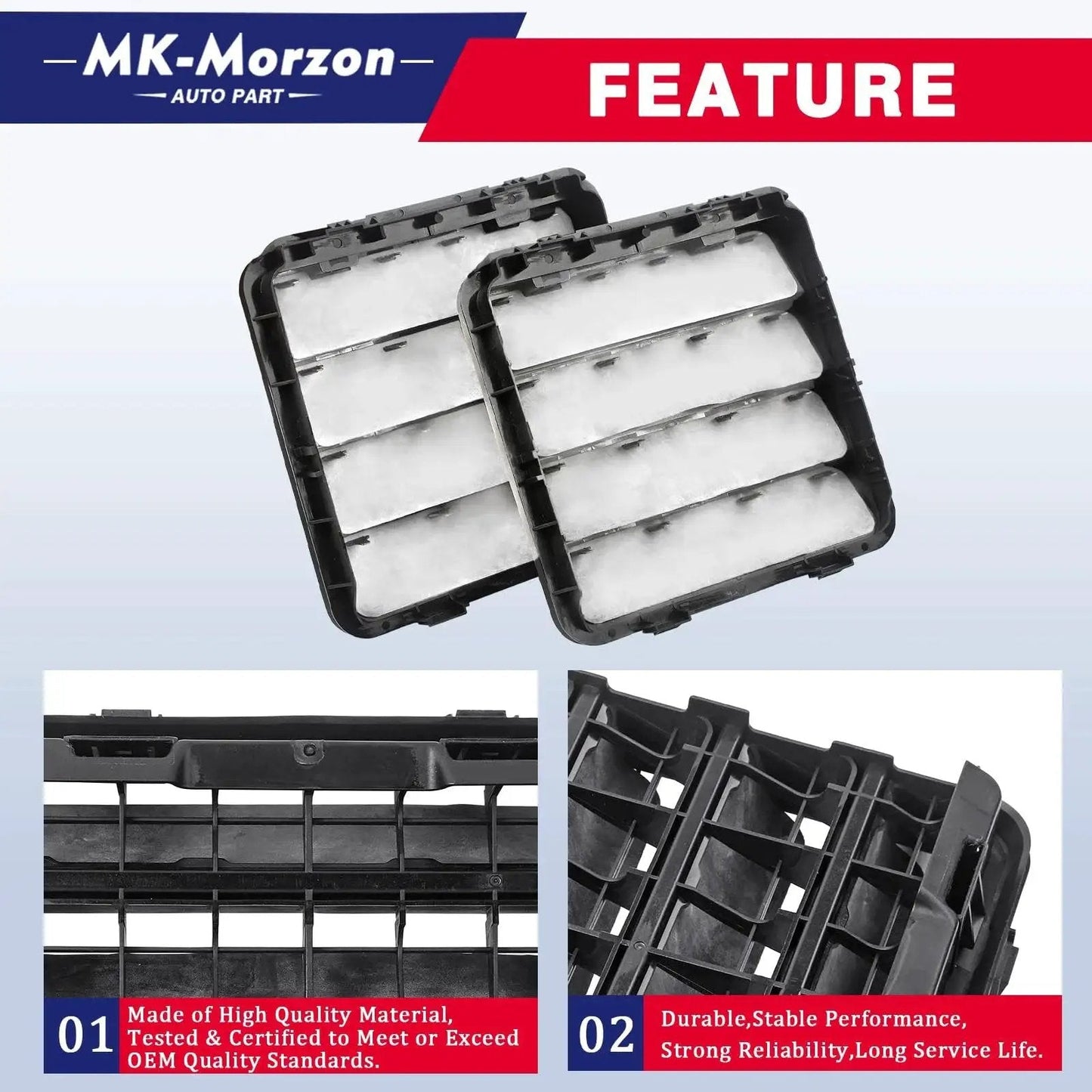 Body Side Cabin Vent Exhauster for Ram 1500 2500 3500 and Wrangler, shown in close-up, highlighting material and design features.