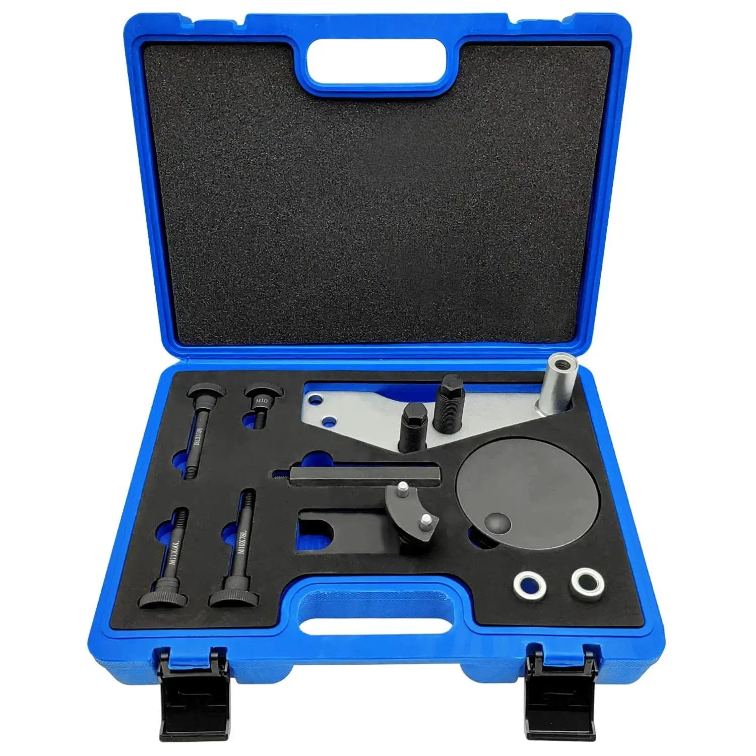 Vacuum Pump Sealing Cover Remover Installer for BMW N53 N54 N55 Engines in blue EVA box, fits OEM 118530 110290 118650