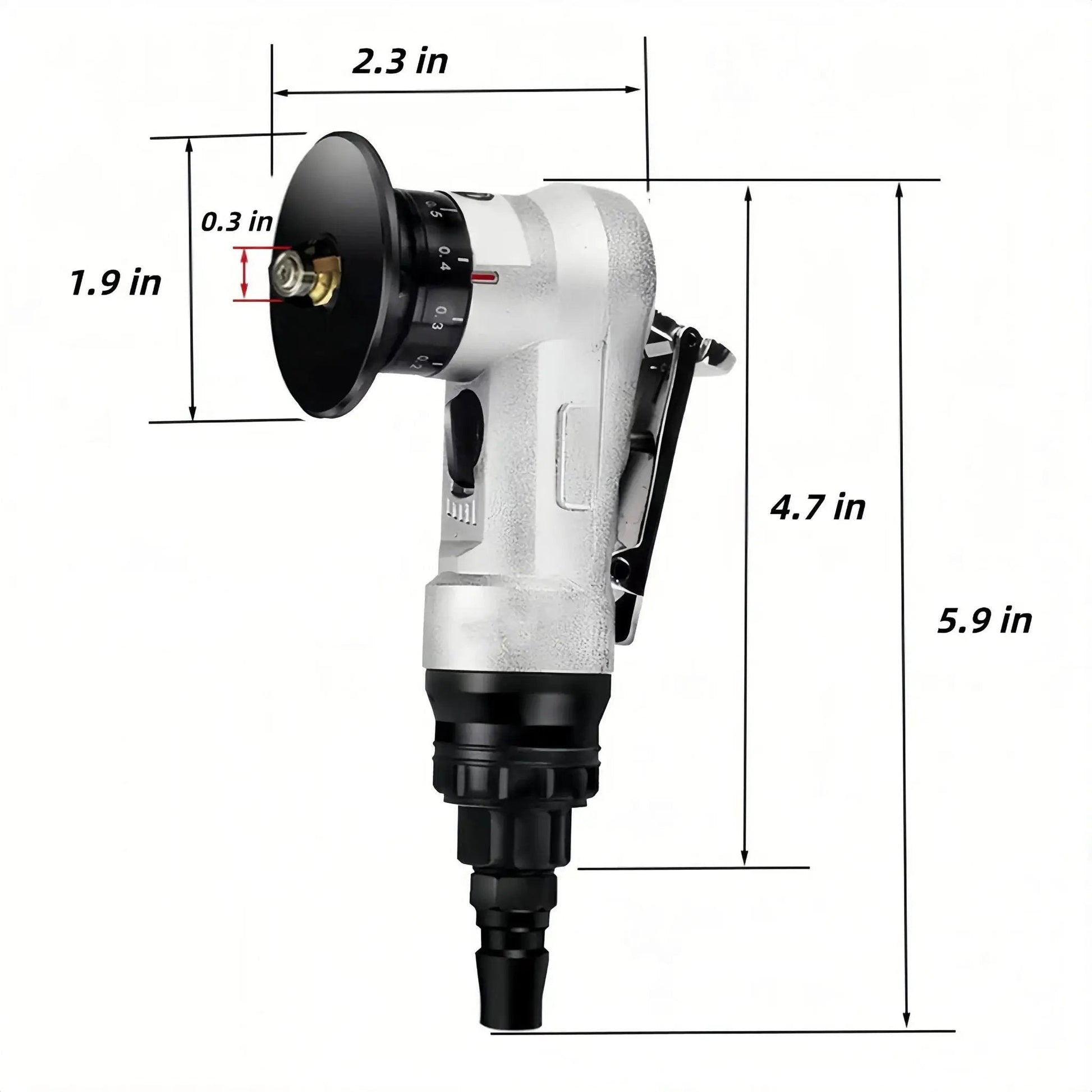45 Degree Pneumatic Chamfering Tool For Metalworking, Mini Air Tool With 1/4 Inch Inlet, Adjustable Speed Up To 30,000 RPM, 0-0.9mm Chamfer Depth