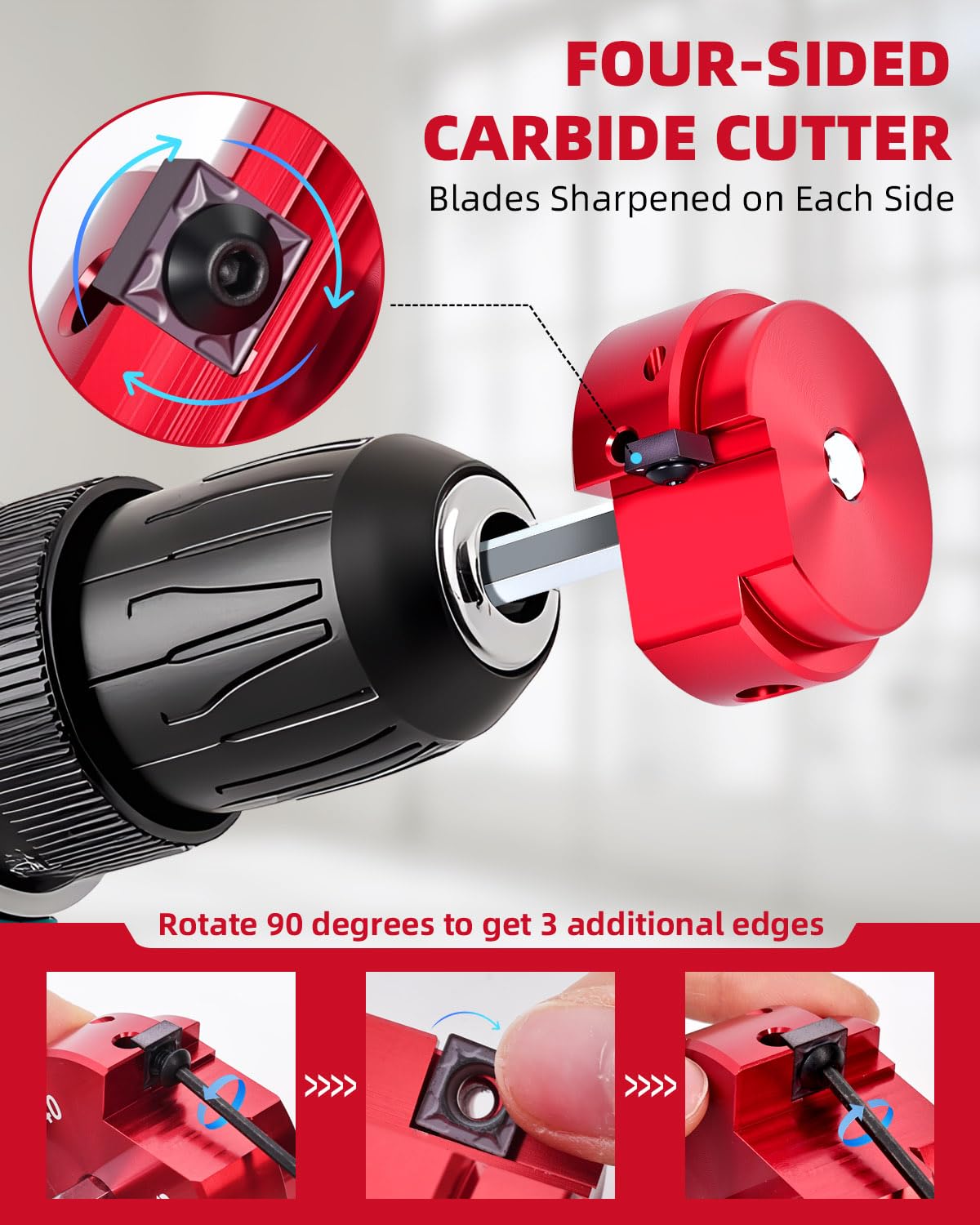 Three Quarter Inch PVC Pipe Reamer Tool For Fittings Fits Standard Half Inch Drills DIY Friendly Plastic Pipe Fitting Saver For SCH40 PVC CPVC ABS Pipes Clean Old Cement And Debris While Saving Labor On Plumbing Repairs.