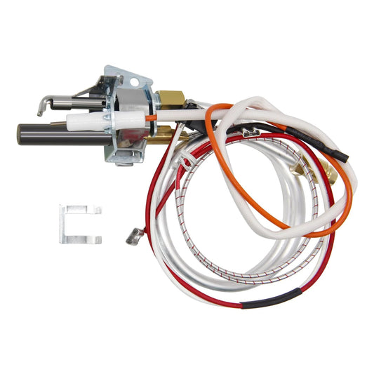 Water Heater Pilot Assembly With Thermopile 100112330 Replacement Fits Whirlpool 300 And 301 Series Water Heaters And A O Smith Kenmore State American Reliance Denkuhin, shown with wiring and components.