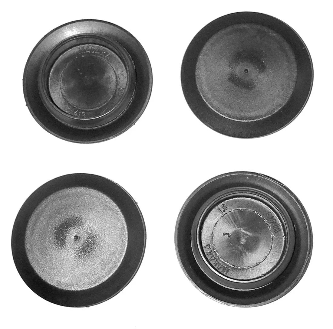 1 Inch Flush Mount Black Hole Plugs With Plastic And Metal Body Pack Of 10 For 1 Inch Holes In Panels Enclosures And Machinery