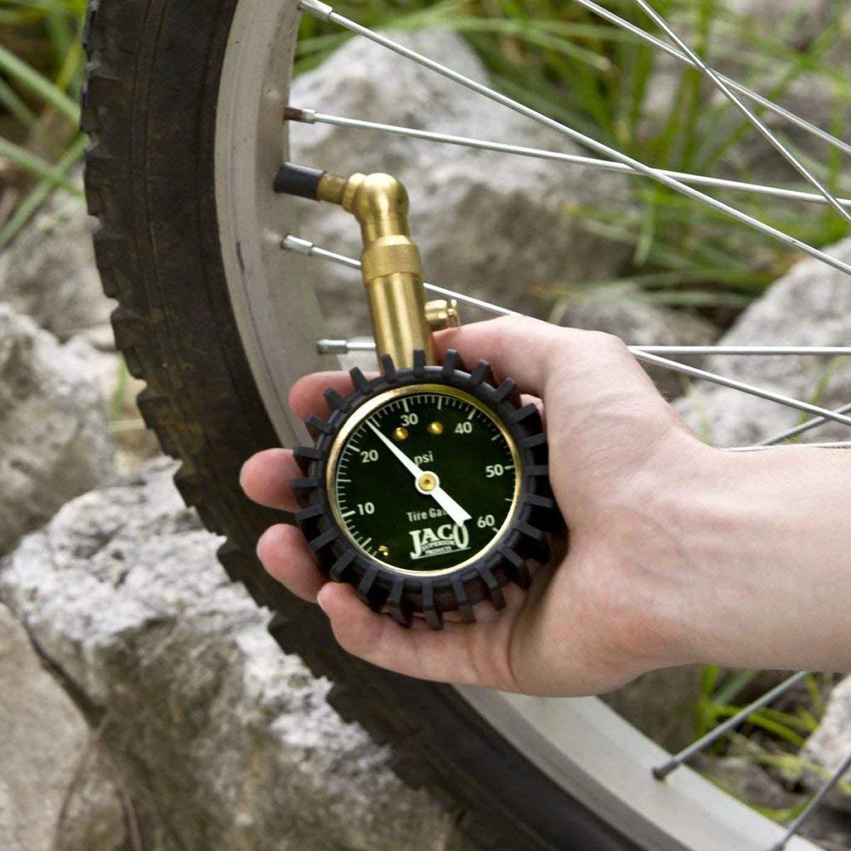 Go To Tire Pressure Gauge For Cars And Trucks JACO 60 Psi Durable Brass Shielding Mechanic Tested No Batteries ANSI Certified