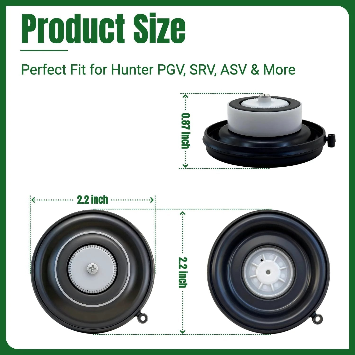4 Pack Sprinkler Valve Diaphragm Repair Kit For Hunter PGV SRV ASV Valves Three Quarter Inch And One Inch Durable NBR