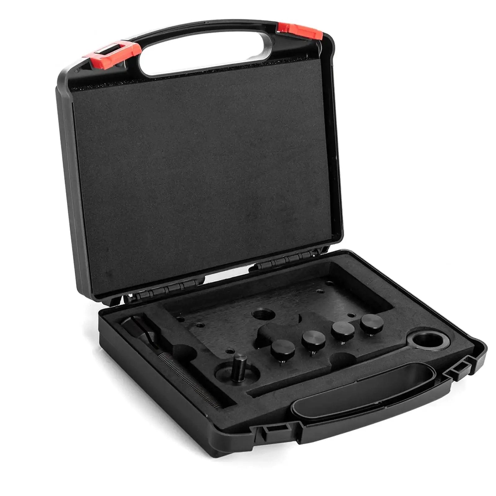 Inner Camshaft Bearing Installer And Remover Tool For Harley M8 Engines 2017-2025 in black carrying case with components visible.