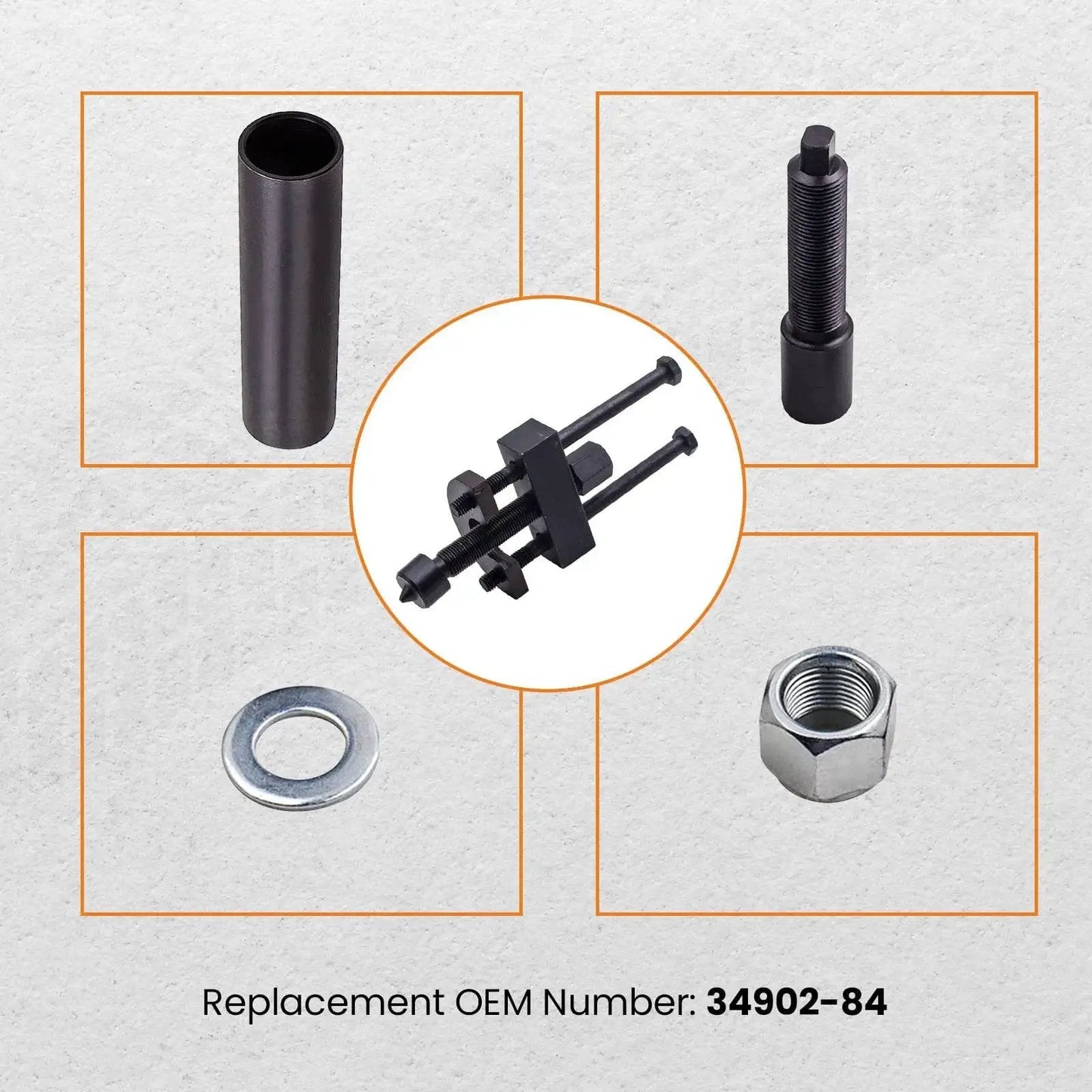 Harley Big Twin Transmission Mainshaft Bearing Race Puller Tool For 1984 To Present 5-Speed And 6-Speed Transmissions