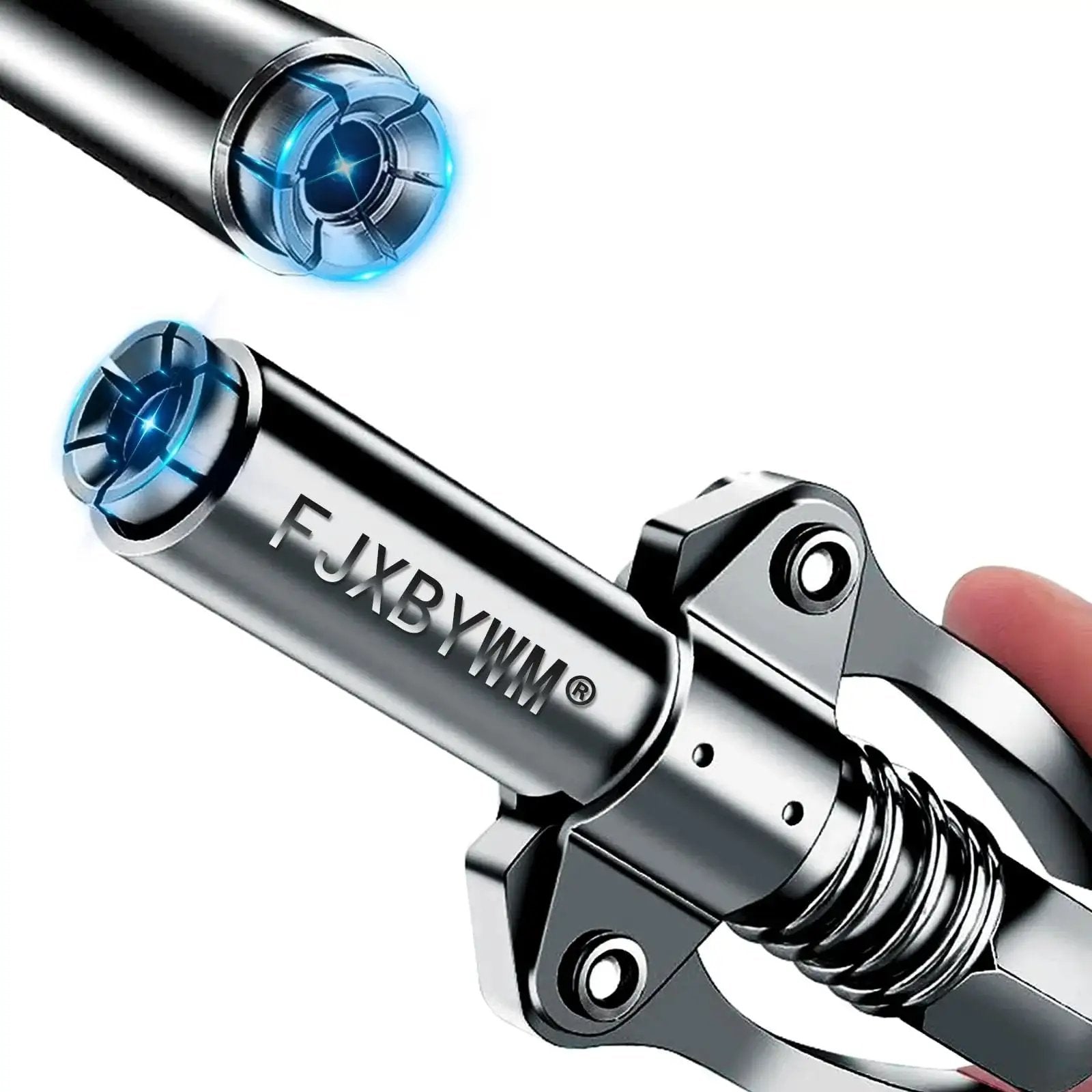 Grease Gun Coupler With Quick Lock And Double Handle Six Thickened Claws For Tight Fit Leak Proof Seal Up To 12000 PSI Works