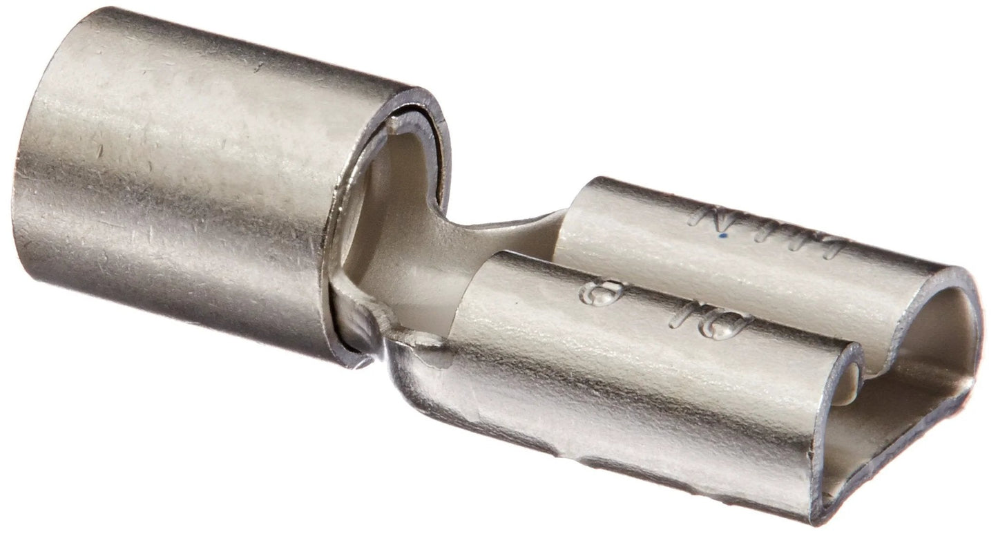 High Temp Female Disconnect For 12 To 10 AWG Wire, 0.250 Inches By 0.032 Inches Tab Size, Up To 900 Degrees F, UL Listed, Small Packs By NSI