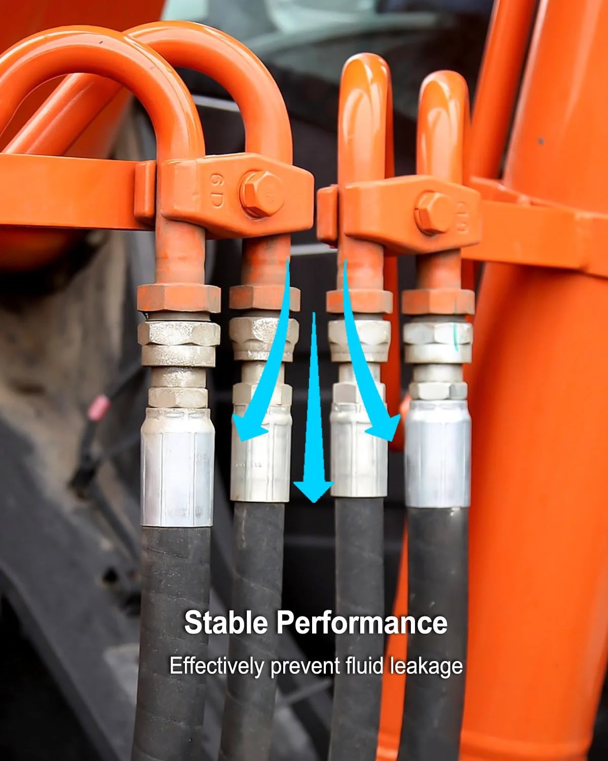 12Pcs 3/8 Inch Hydraulic Hose End Fittings Set for 37 Degree JIC Crimp, 3/8 Inch Female End and 37 Degree Male End