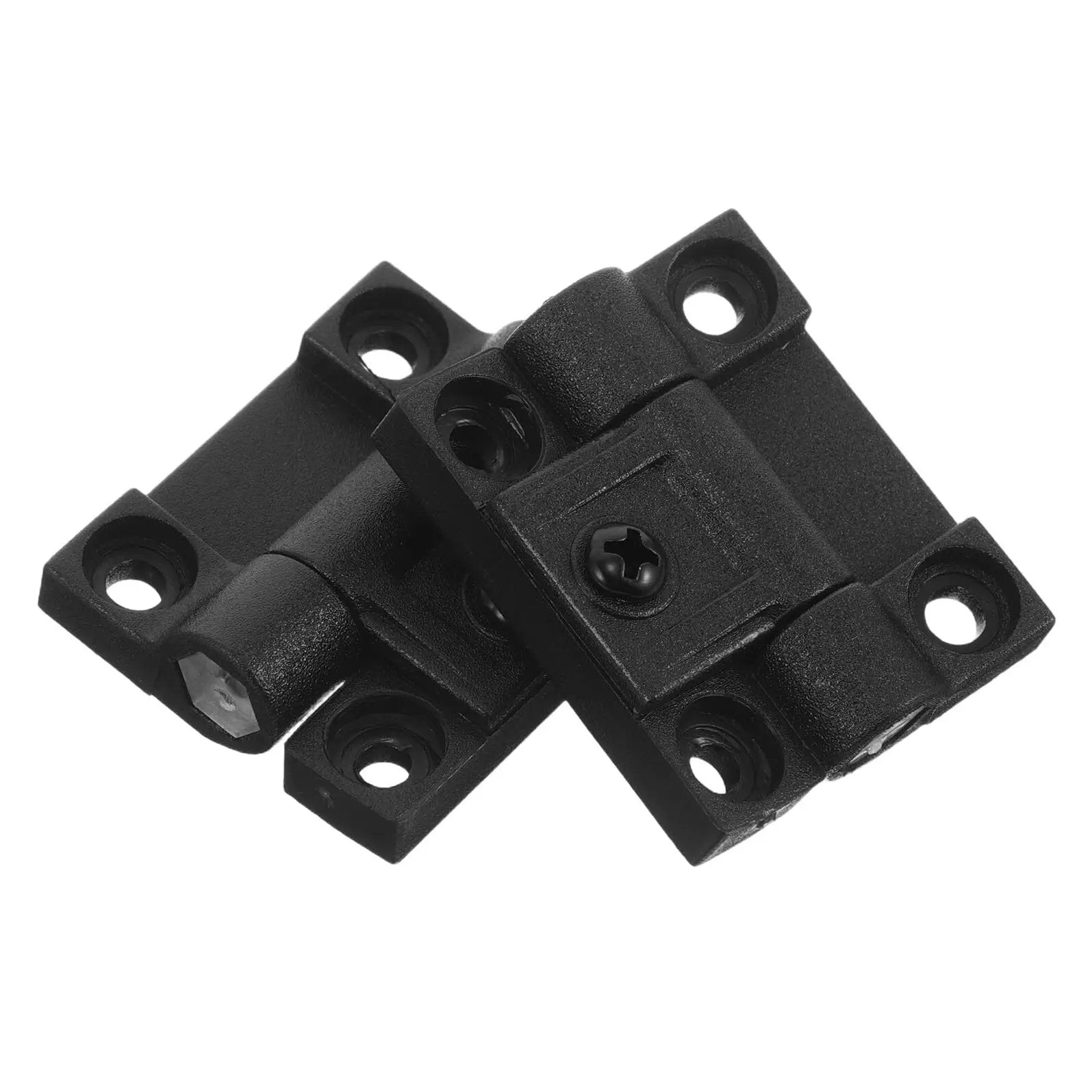 Plastic Folding Torque Hinges 90 Degree Adjustable Door Frames With Ball Bearing Built Tough Self Locking Positioning For Kitchen Cabinets And Office Furniture 1 Pair Black INOOMP