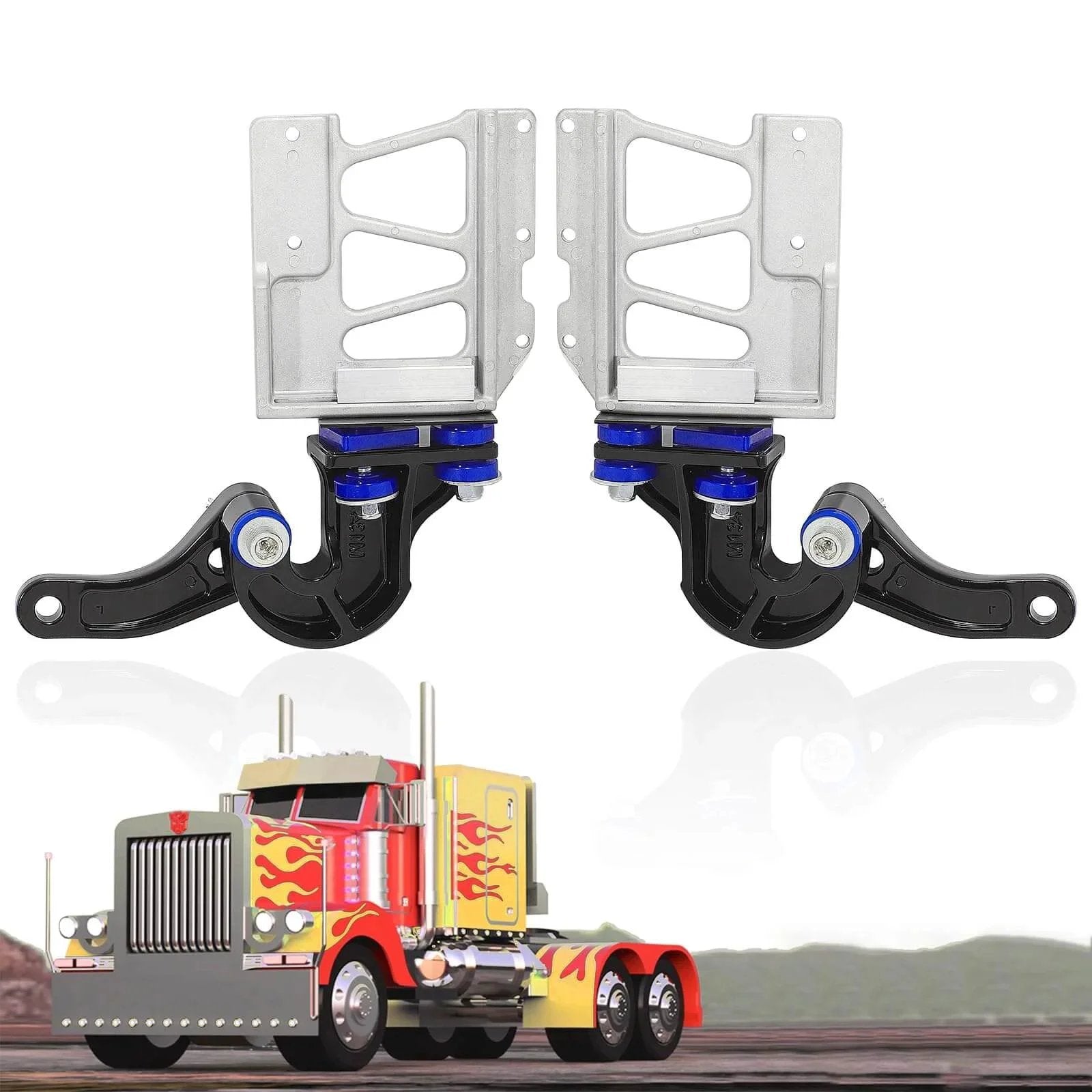 Lower Hood Pivot Kit, Pivot Bolt Kit, Upper Pivot Bracket Kit For 377 378 379 Trucks Replacement M134708R M134708L